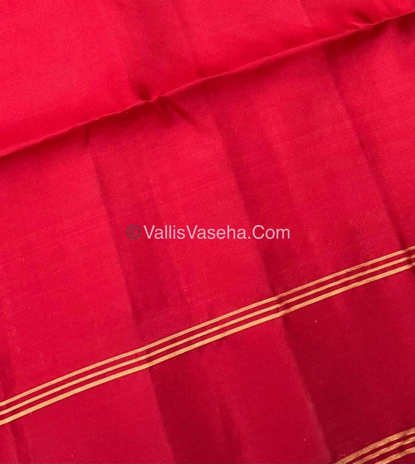 Pure Soft Silk Saree - Pink & Red - VVPSS062