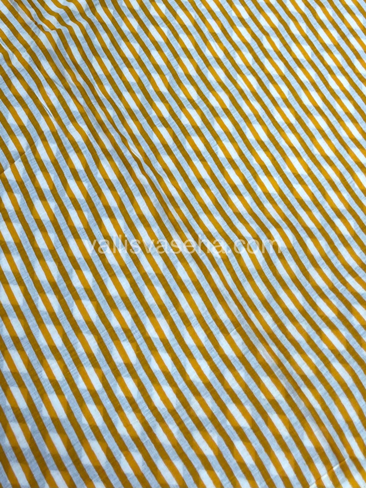 Pure Soft Mul Mul Cotton Sarees - Hand Block Prints - VVMMC008