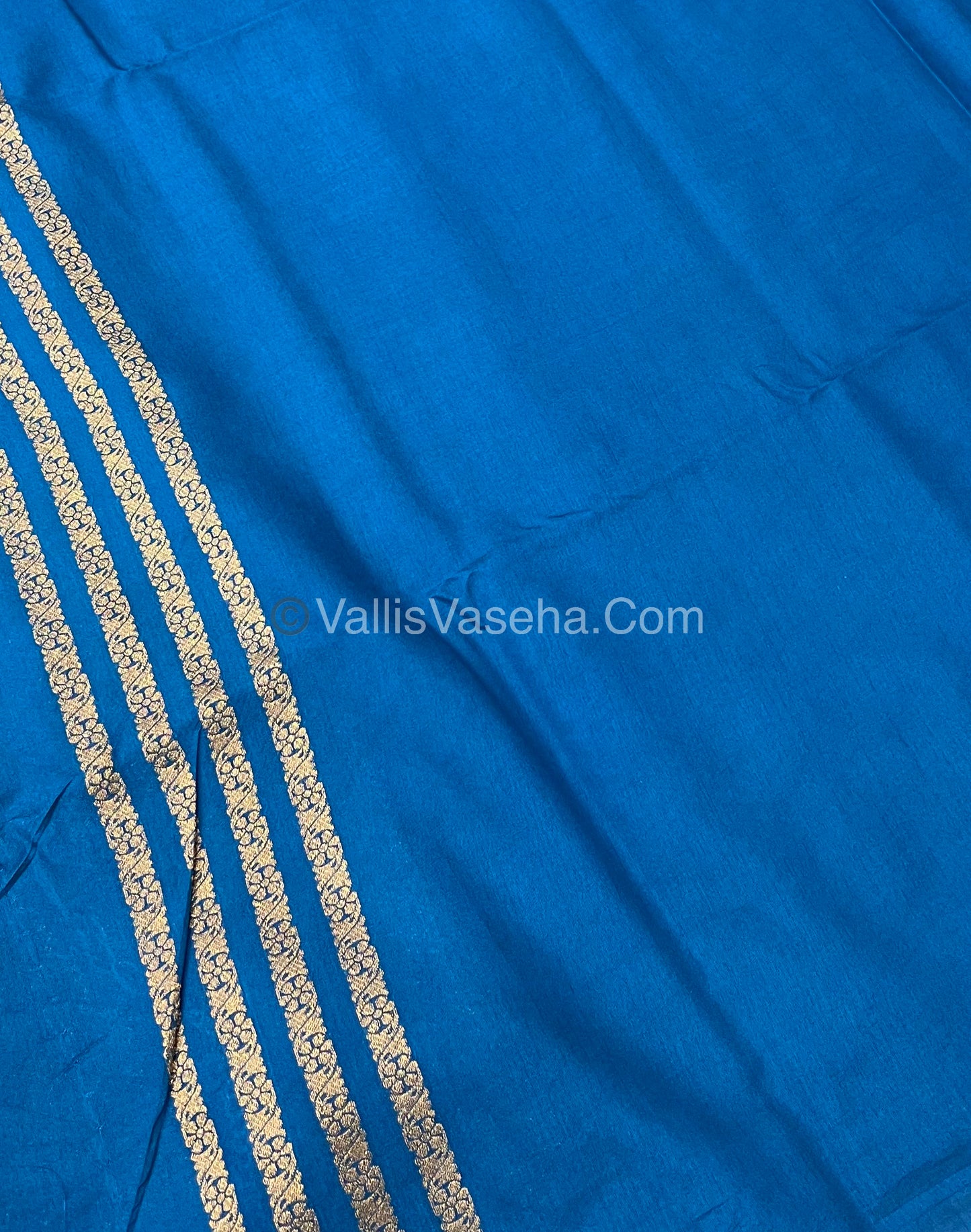 Mulberry Semi Silk - Shade of Peacock Blue - VVMSS001