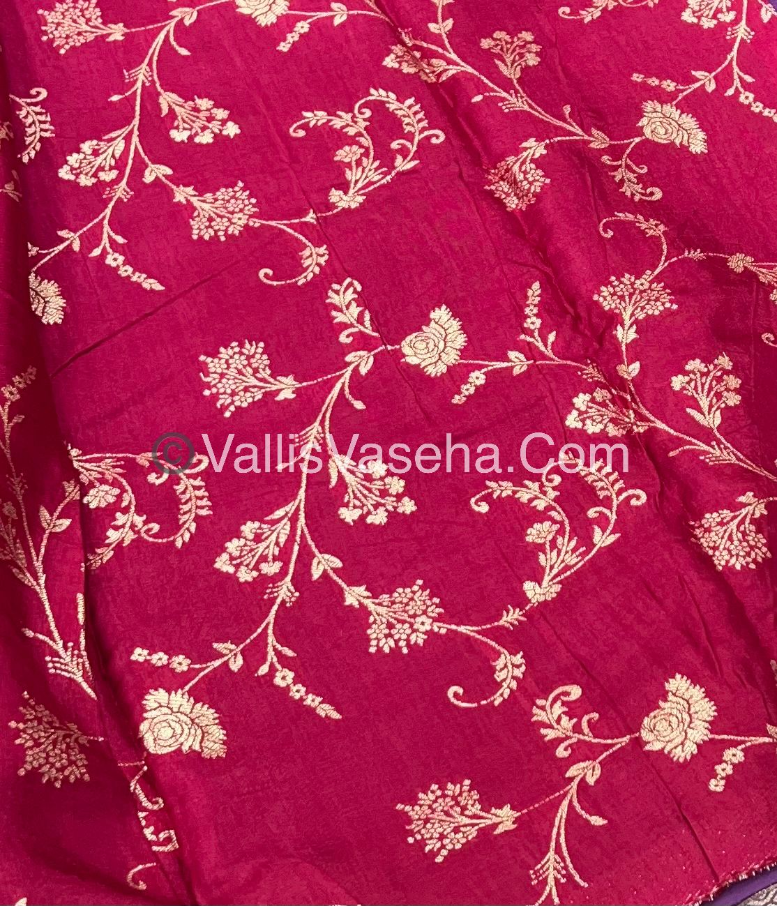 Semi Viscose / Semi Mysore Crepe Silk Variety - Embossed Design - VVSMC002