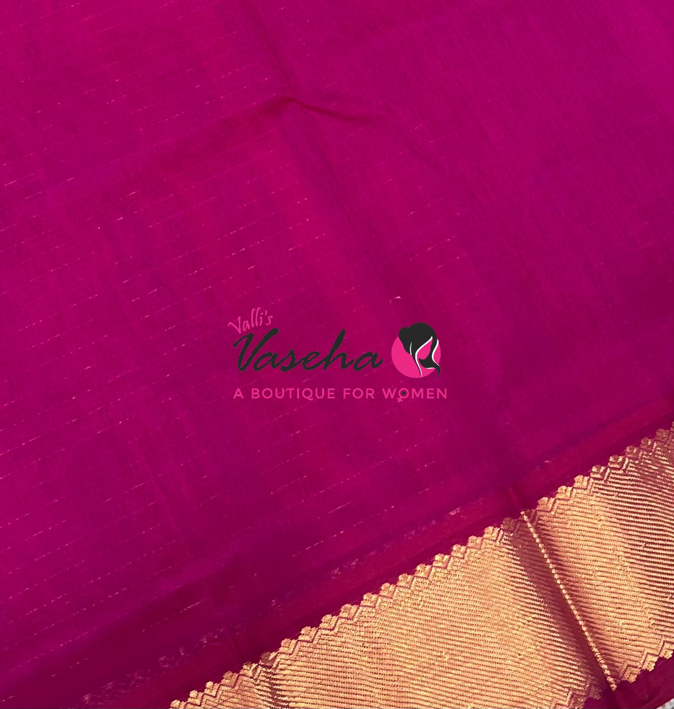 Pure Silk Cotton Saree - Mayil & Chakkaram Design - Pink With Pink Shade -VVMC002