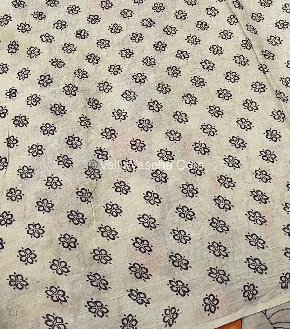 Pure Kalamkari Cotton Saree - VVPKC001