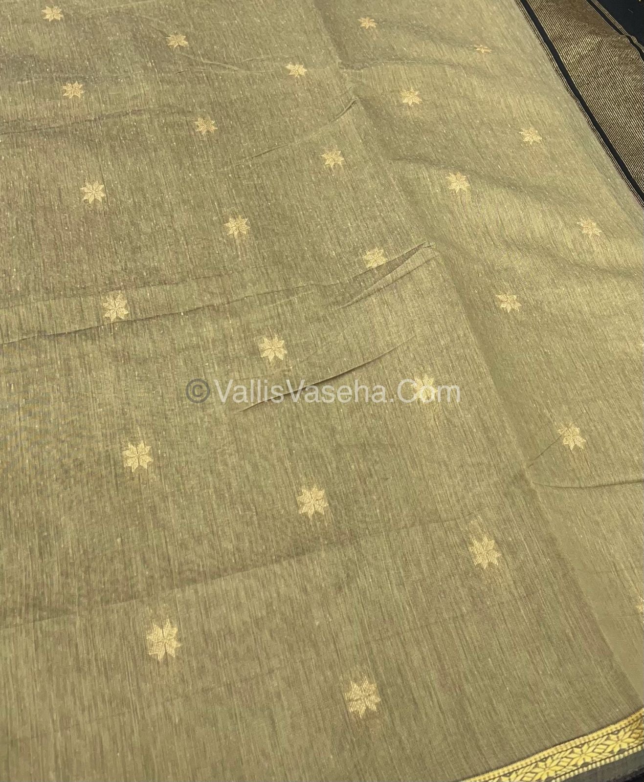 Semi Maheshwari Silk Cotton Saree - VVMSC002