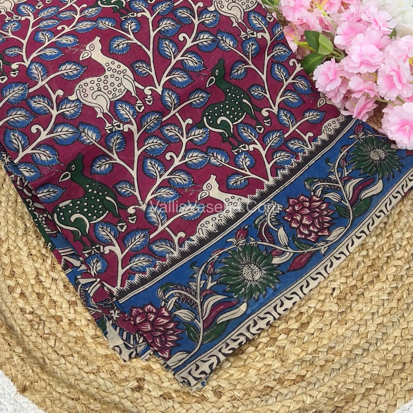 Pure Kalamkari Cotton Saree - VVPKC002