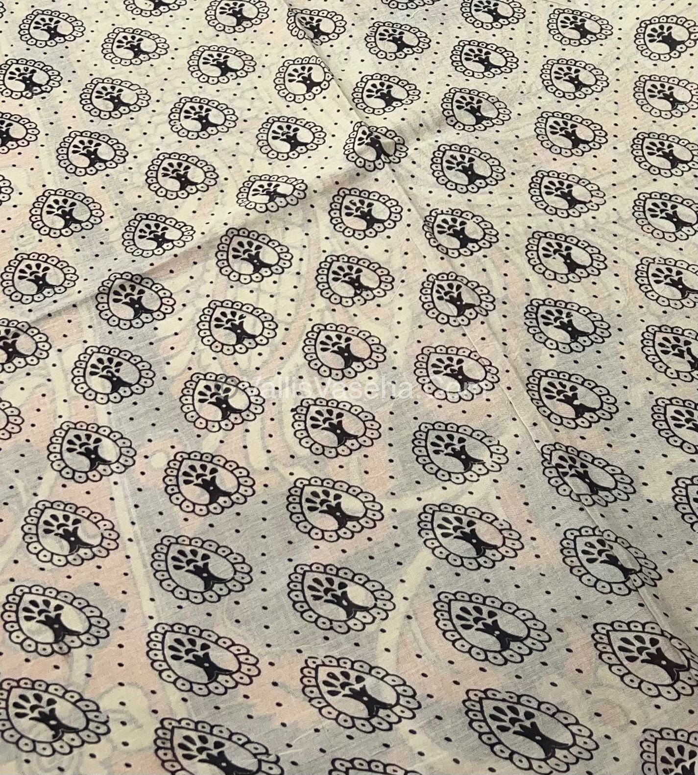 Pure Kalamkari Cotton Saree - VVPKC002
