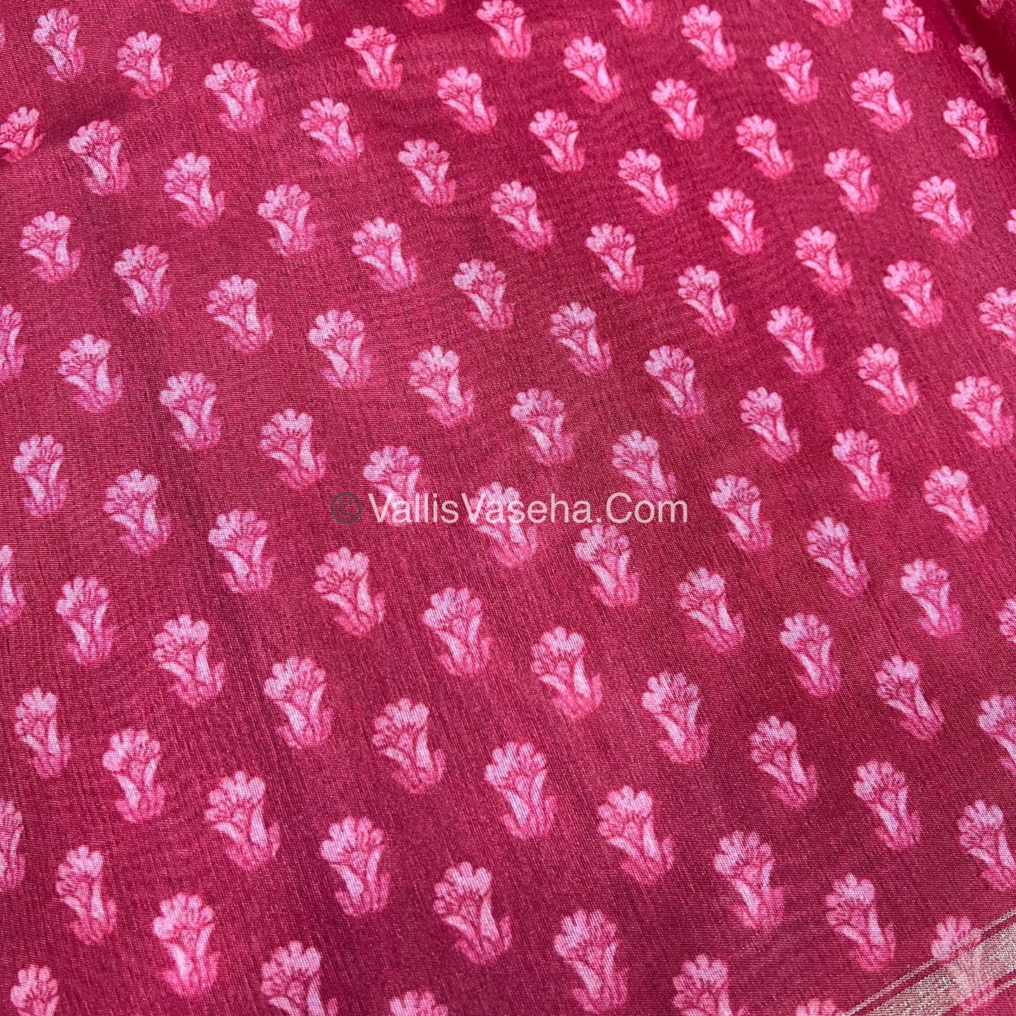 30% less - Offer Saree - semi Chanderi silk Saree - VVDS006