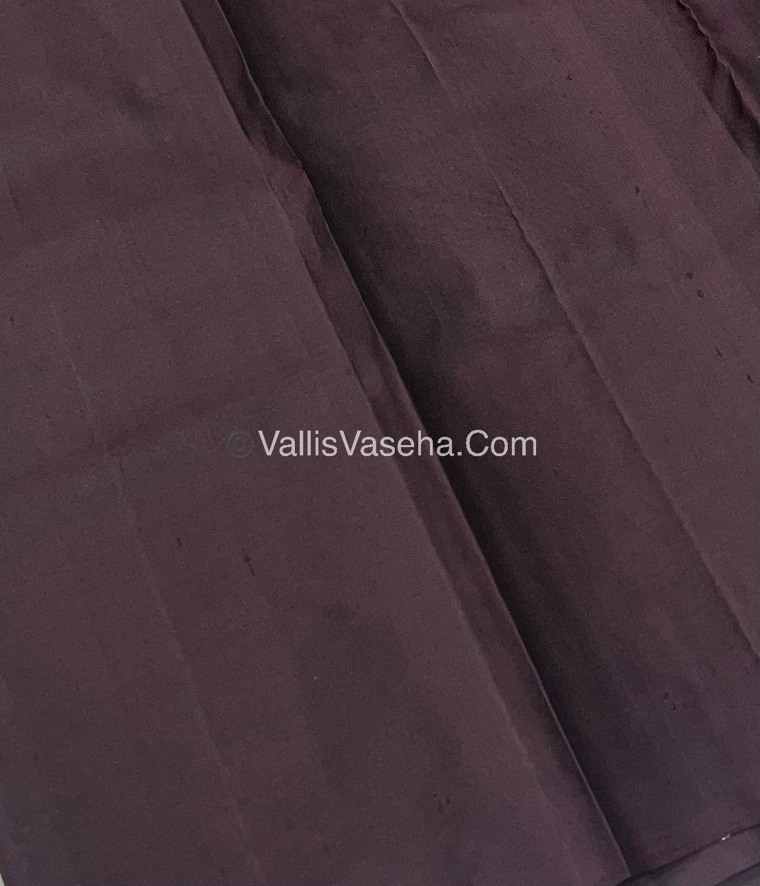 Pure Soft Silk Saree - One Side Border - Light Pink & Coffee Brown Combo - VVPSS045