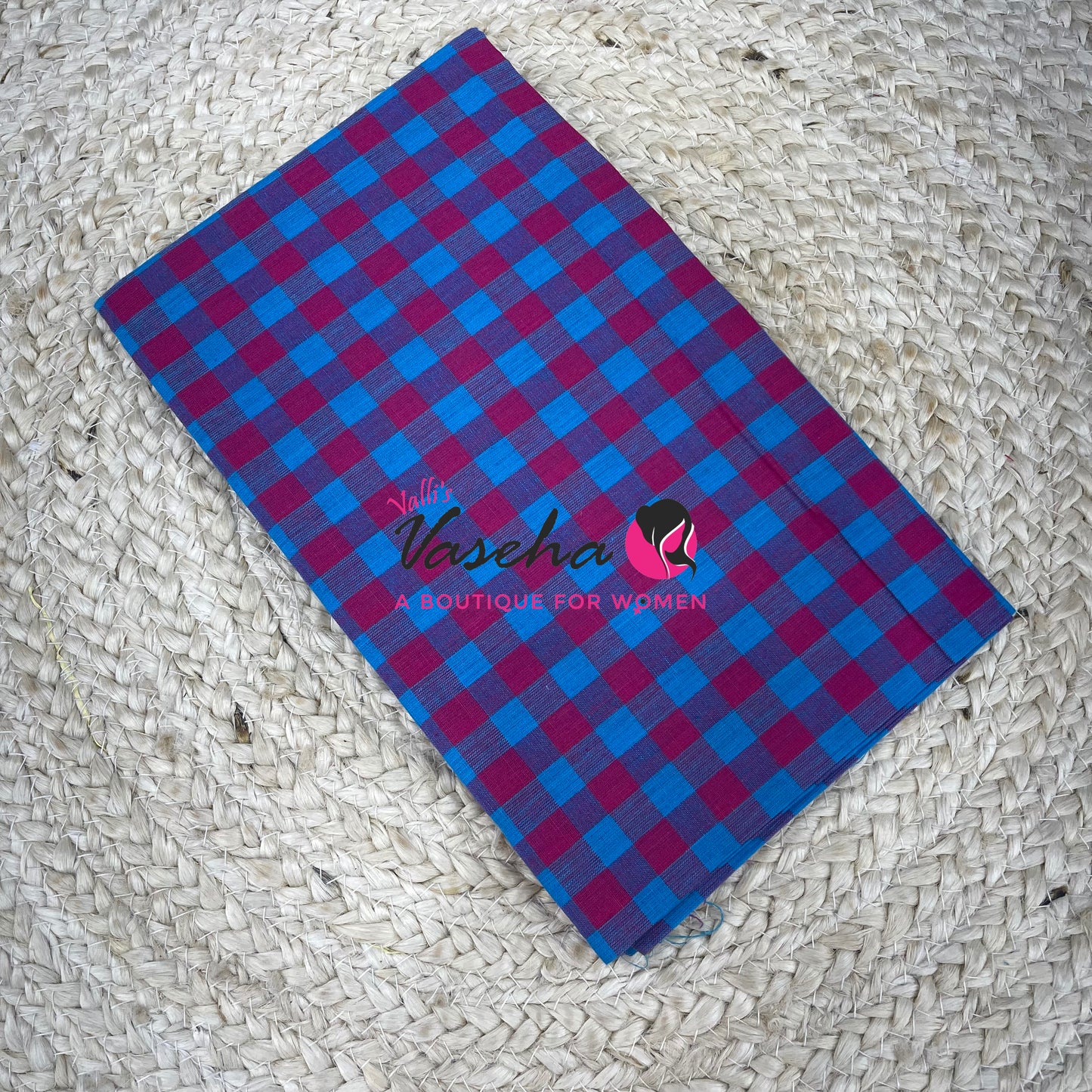 Blouse Bit - Pure Cotton - Multi Checks - 1 mtr - VVBB001