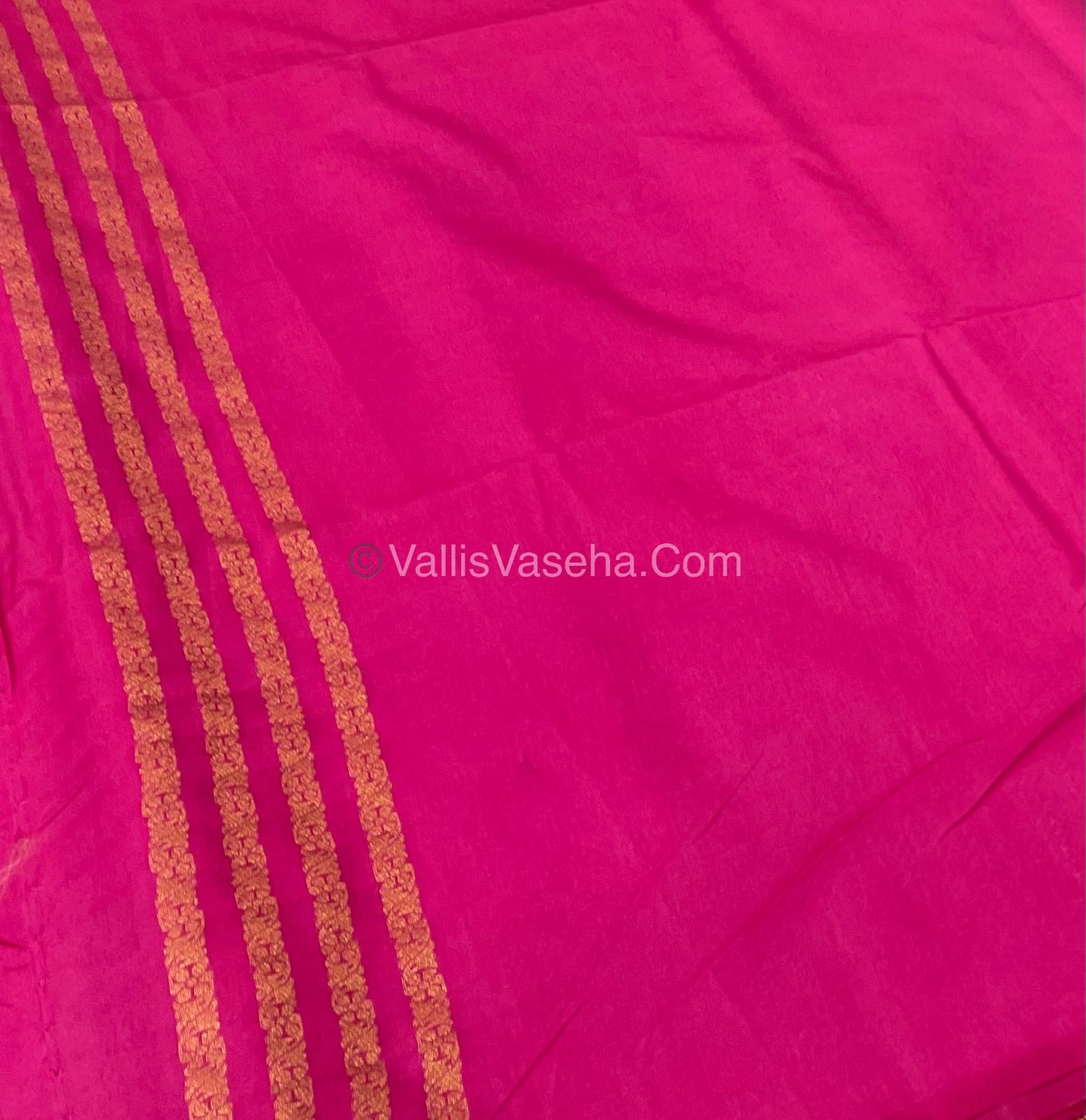 Mulberry Semi Silk - Rani pink Shade - VVMSS001