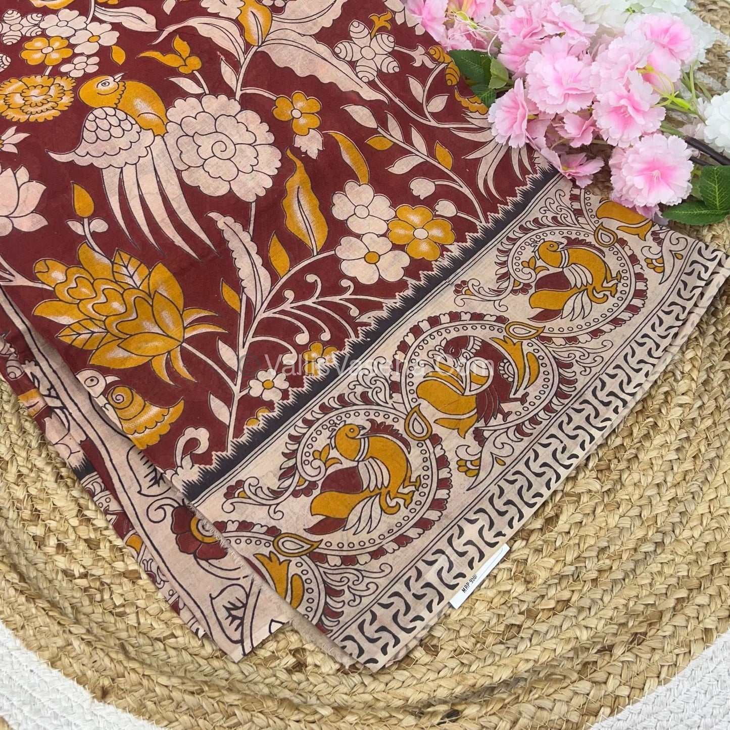 Pure Kalamkari Cotton Saree - VVPKC002