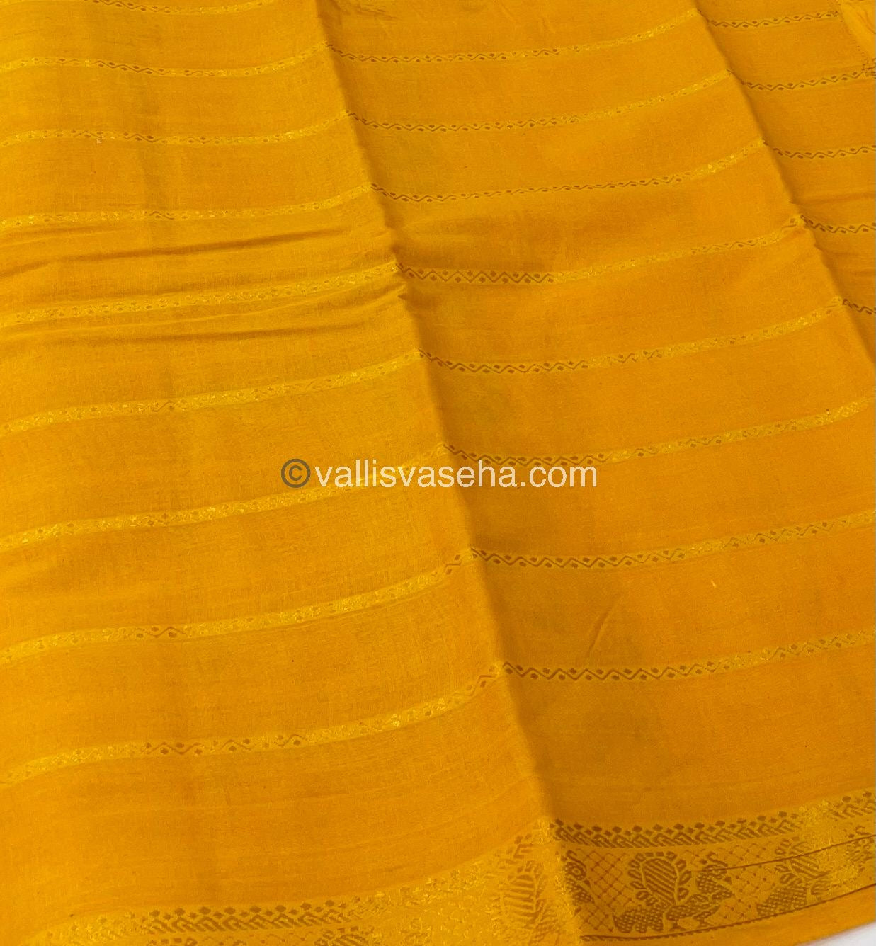Sungudi Cotton Saree | Velthari Design - Brown with Yellow Shade - VVSCV001