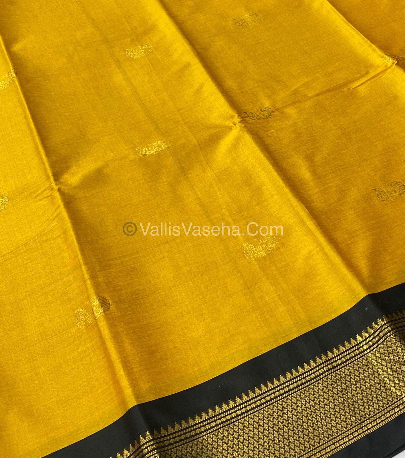 Semi Silk - Yellow with Black Combo - VVSS001