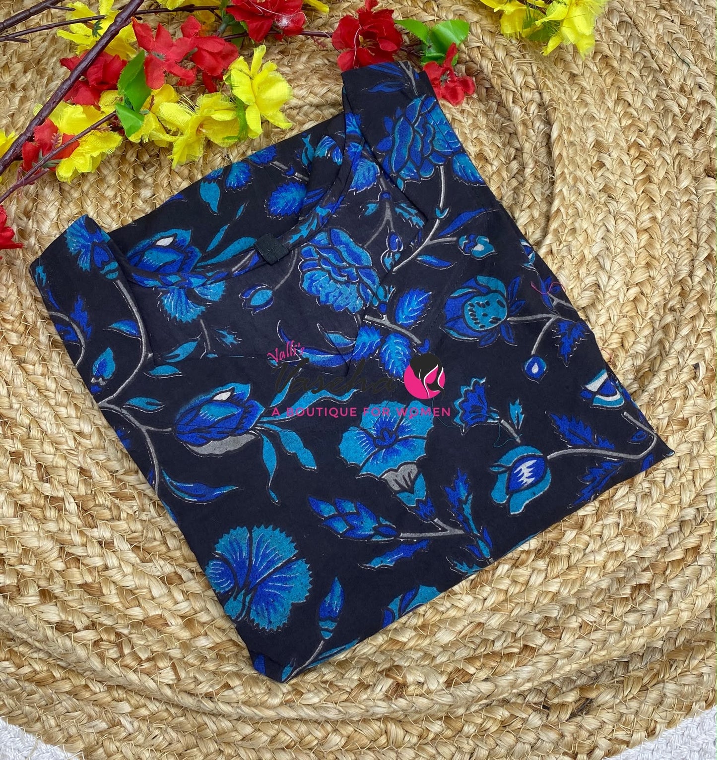 Ready Made - Short Top - Pure Cotton Kalamkari - VVRST004