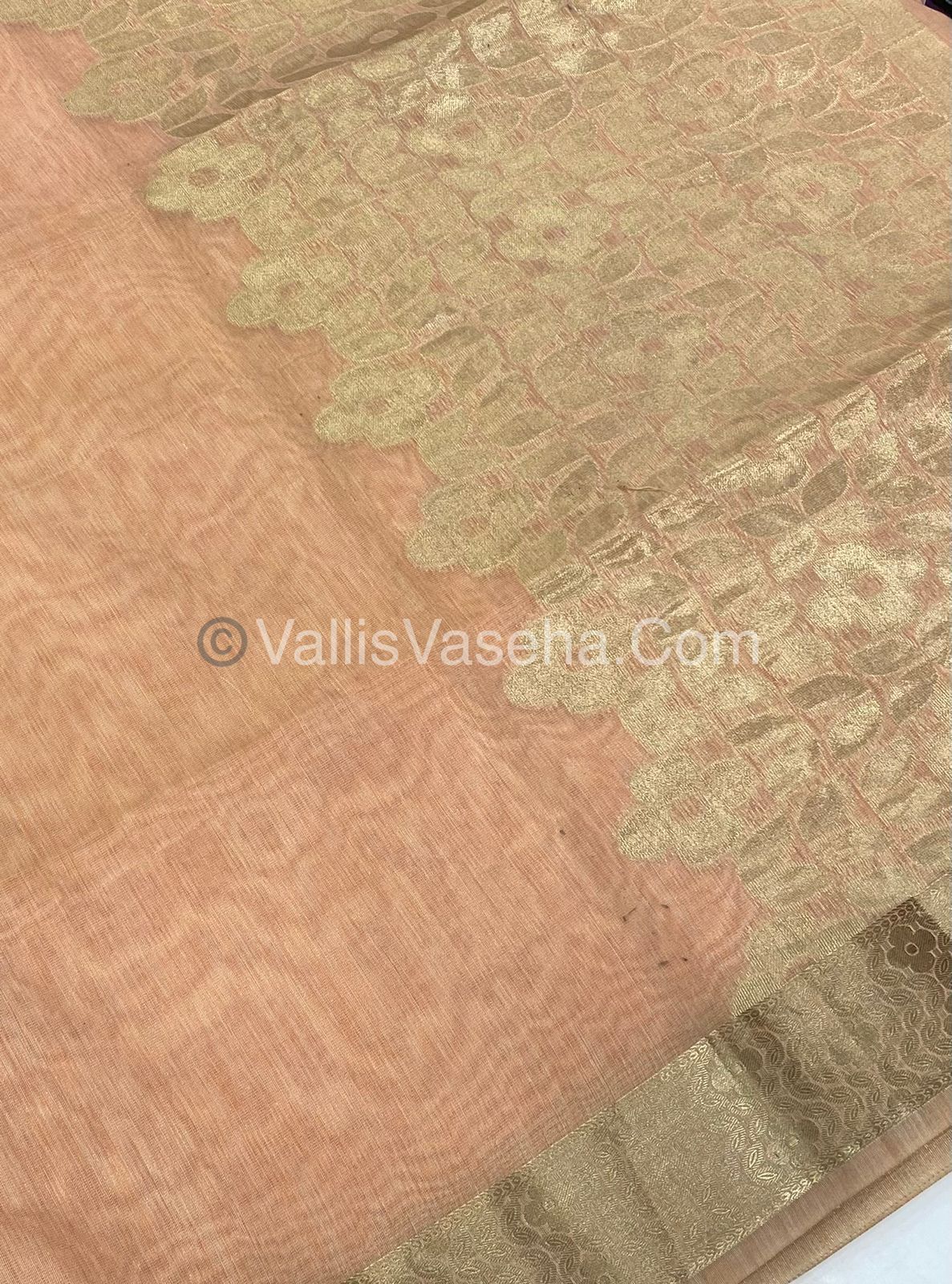 Chanderi Mixed Cotton Saree - VVCMC001