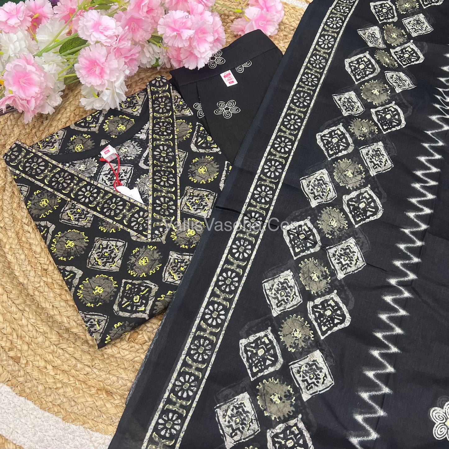 Ready Made - Salwar, Kameez & Duppatta(3pc) - Batik Printed - VVRBS006
