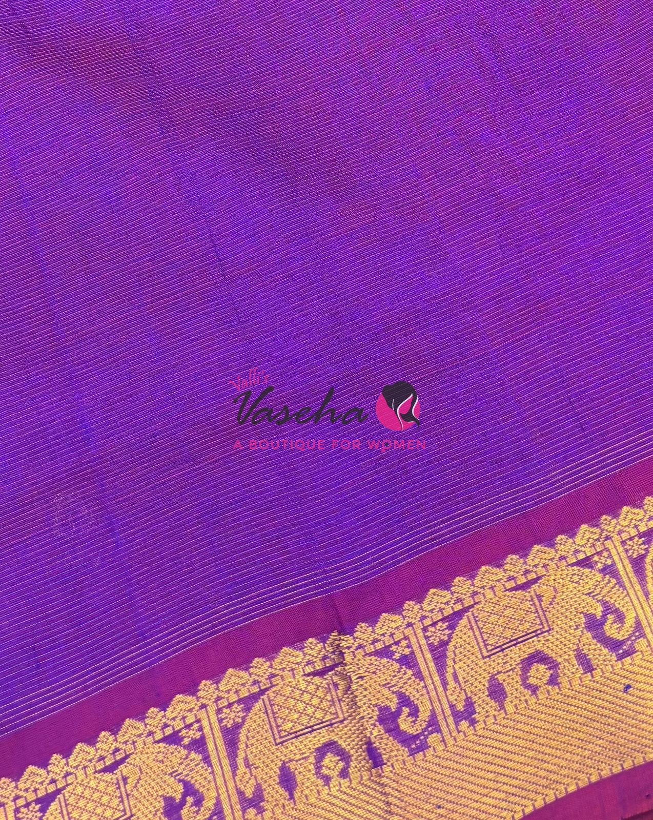 10 yards - Pure Silk Cotton - Purple Shade - VVTYSC002