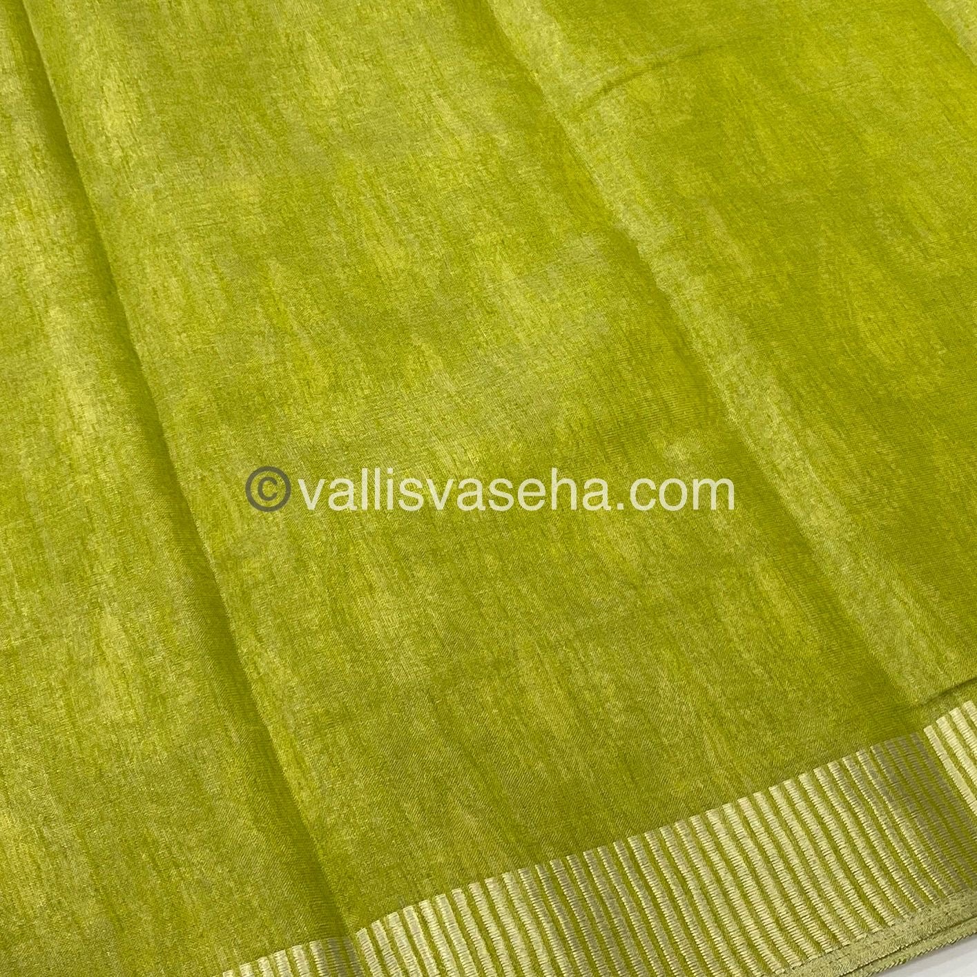 Semi Tussar Silk - Green Shade - VVSTS006