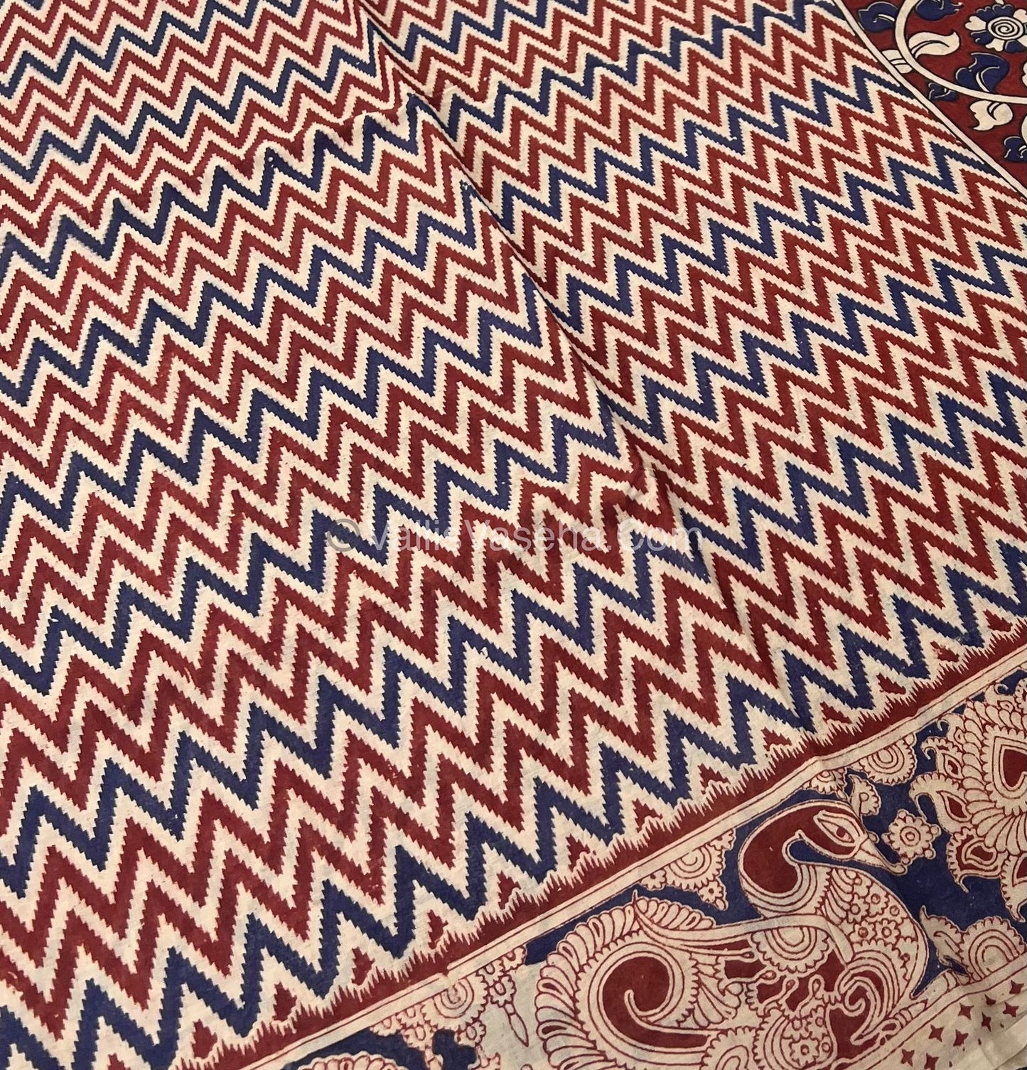 Pure Kalamkari Cotton Saree - VVPKC002