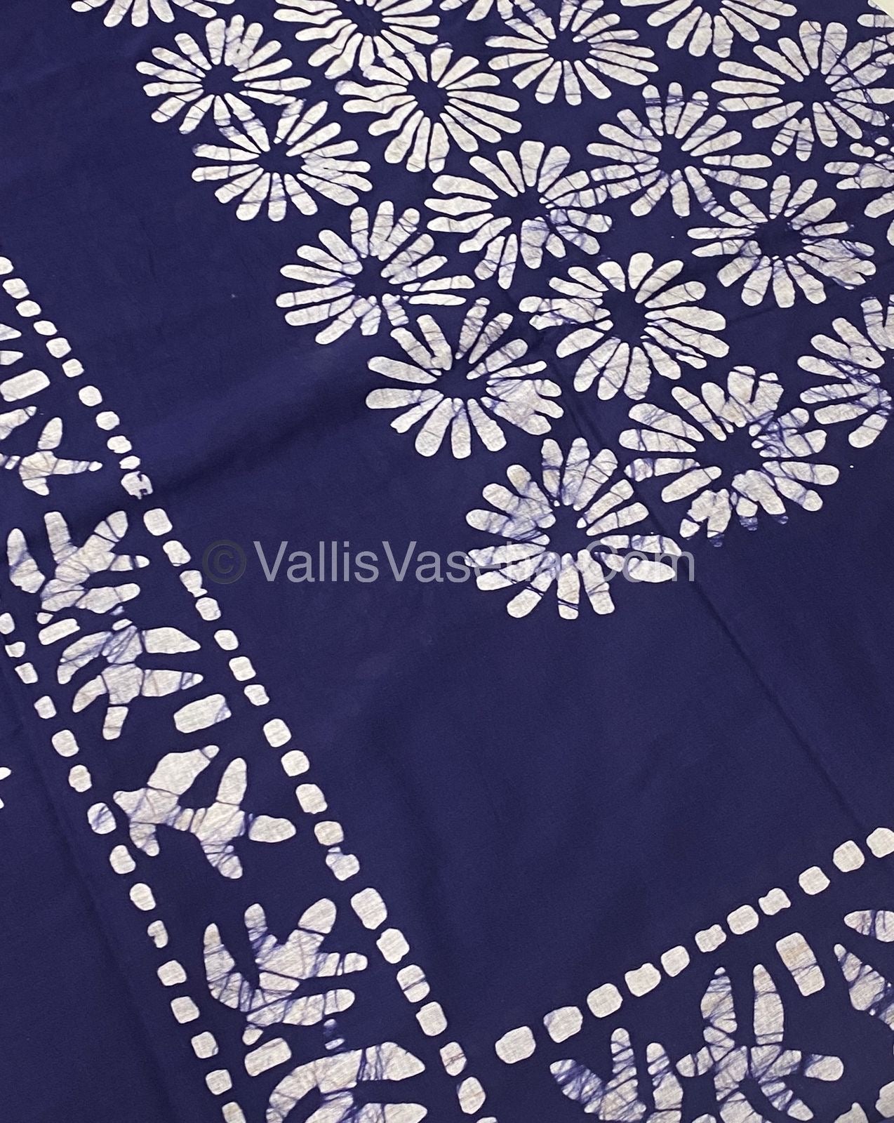 Pure Soft Mul Mul Cotton Sarees - Hand Block Prints - VVMMC003