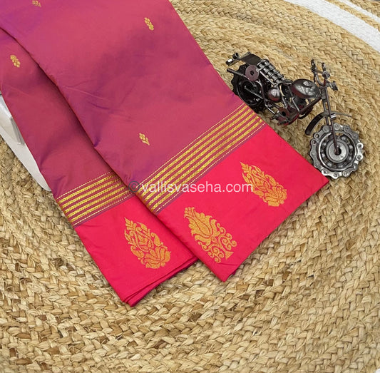 Semi Silk Saree - Kanchi Pattu Style - VVSSS004
