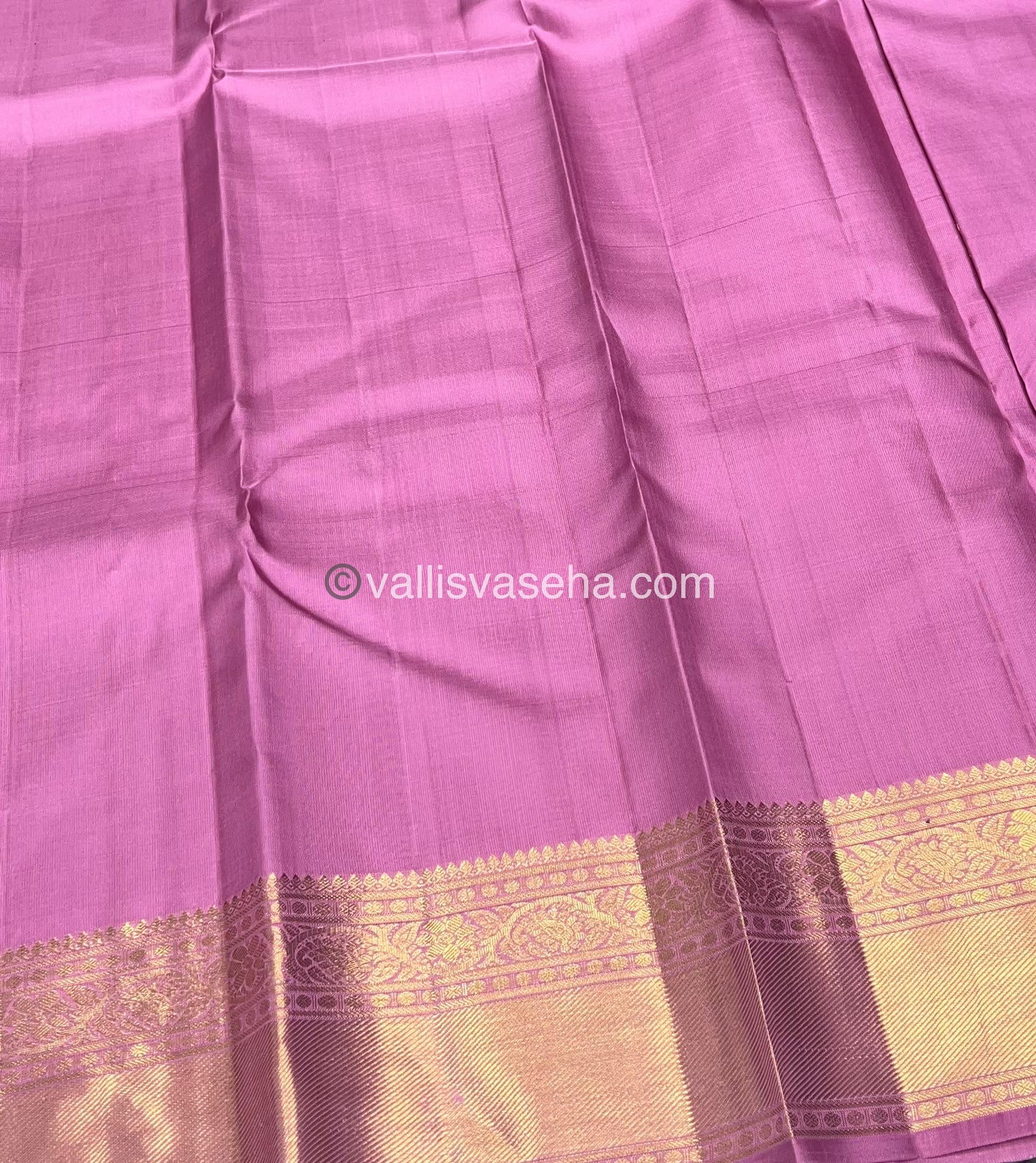 Pure Kanchipuram Silk Saree - Onion Pink /Light Baby Pink Shade - VVPS010
