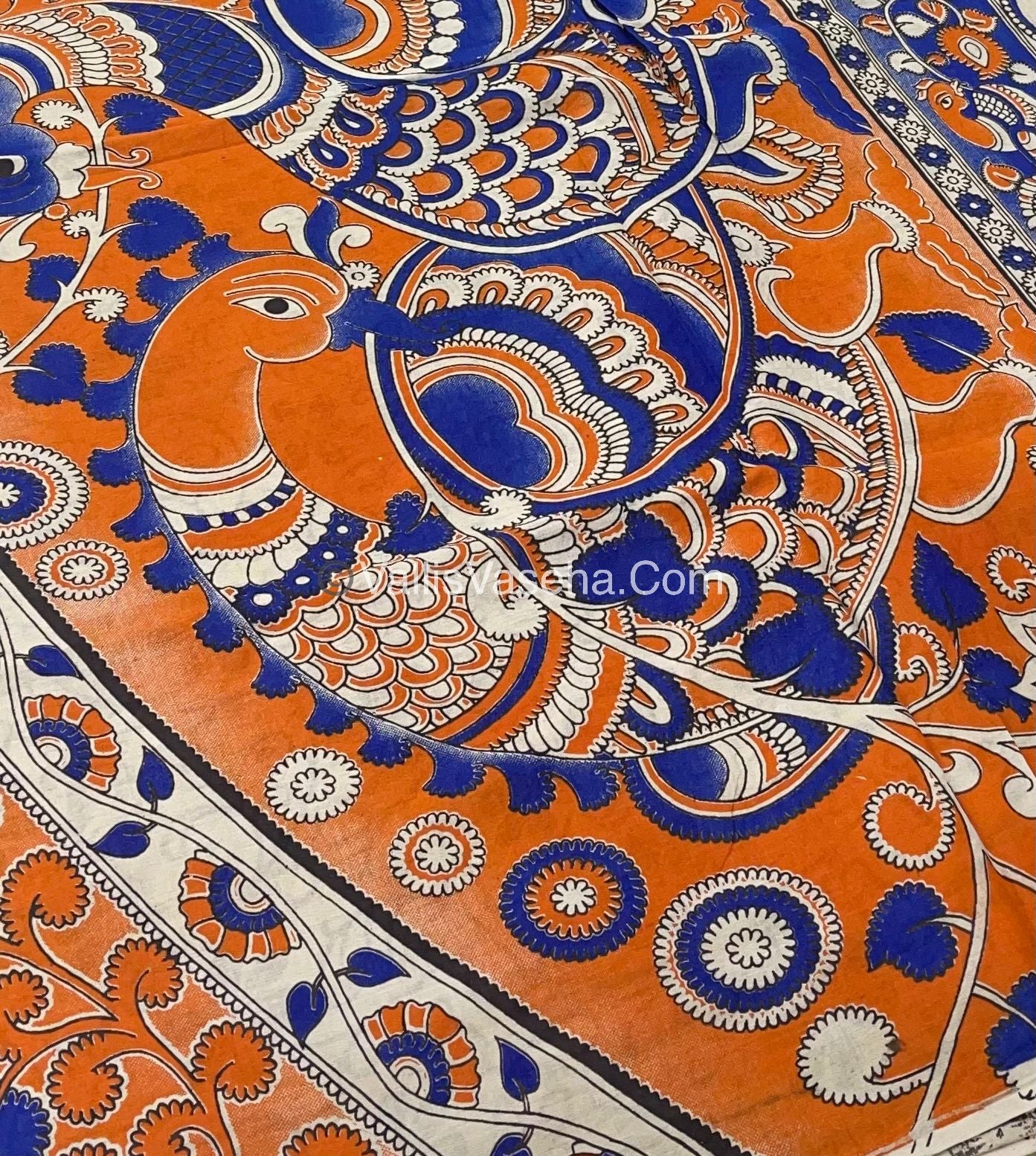 Pure Kalamkari Cotton Saree - VVPKC001