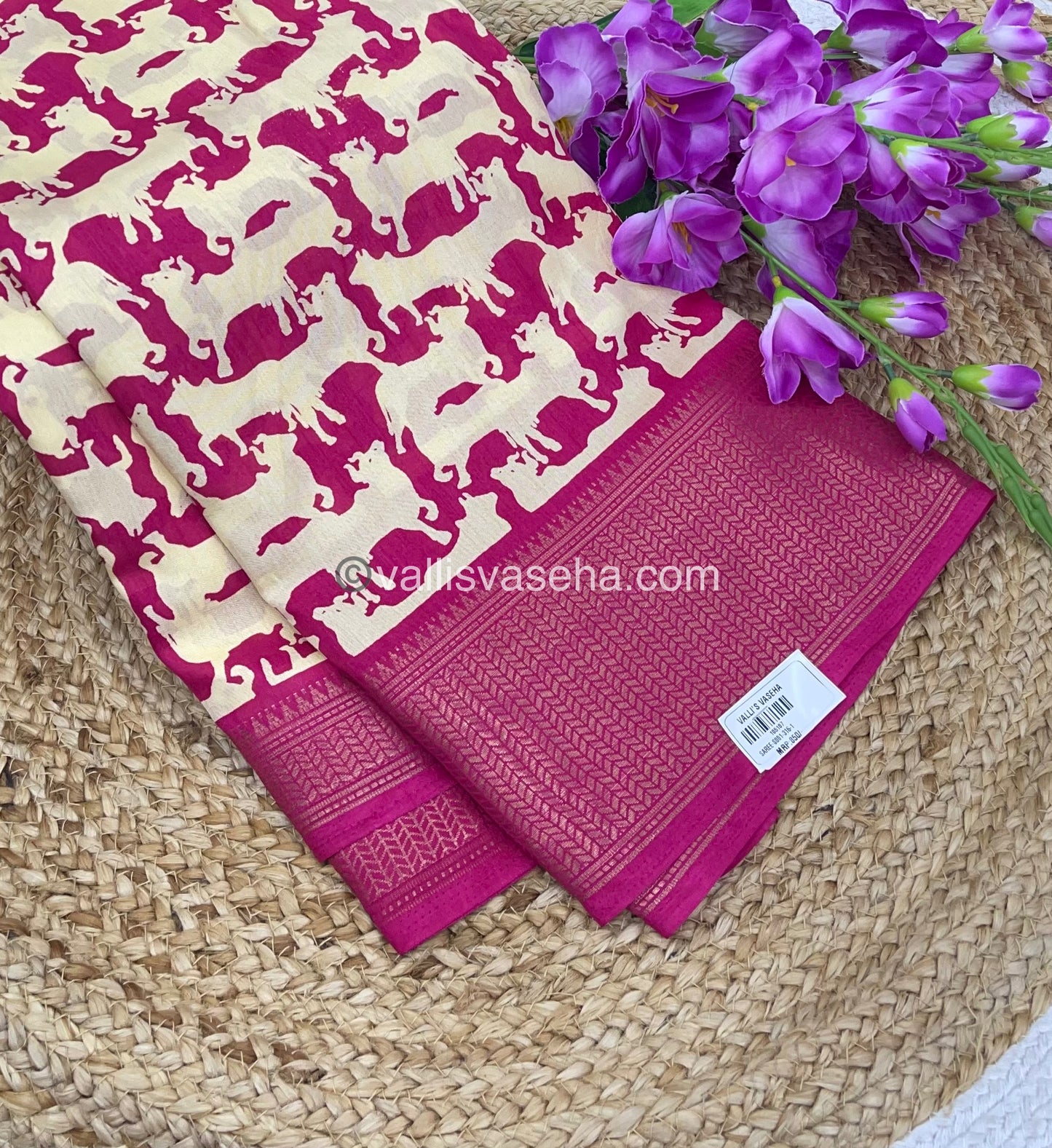 Semi Binny Silk | Pitchwai print | Happy sale | 30% less - VVHS003