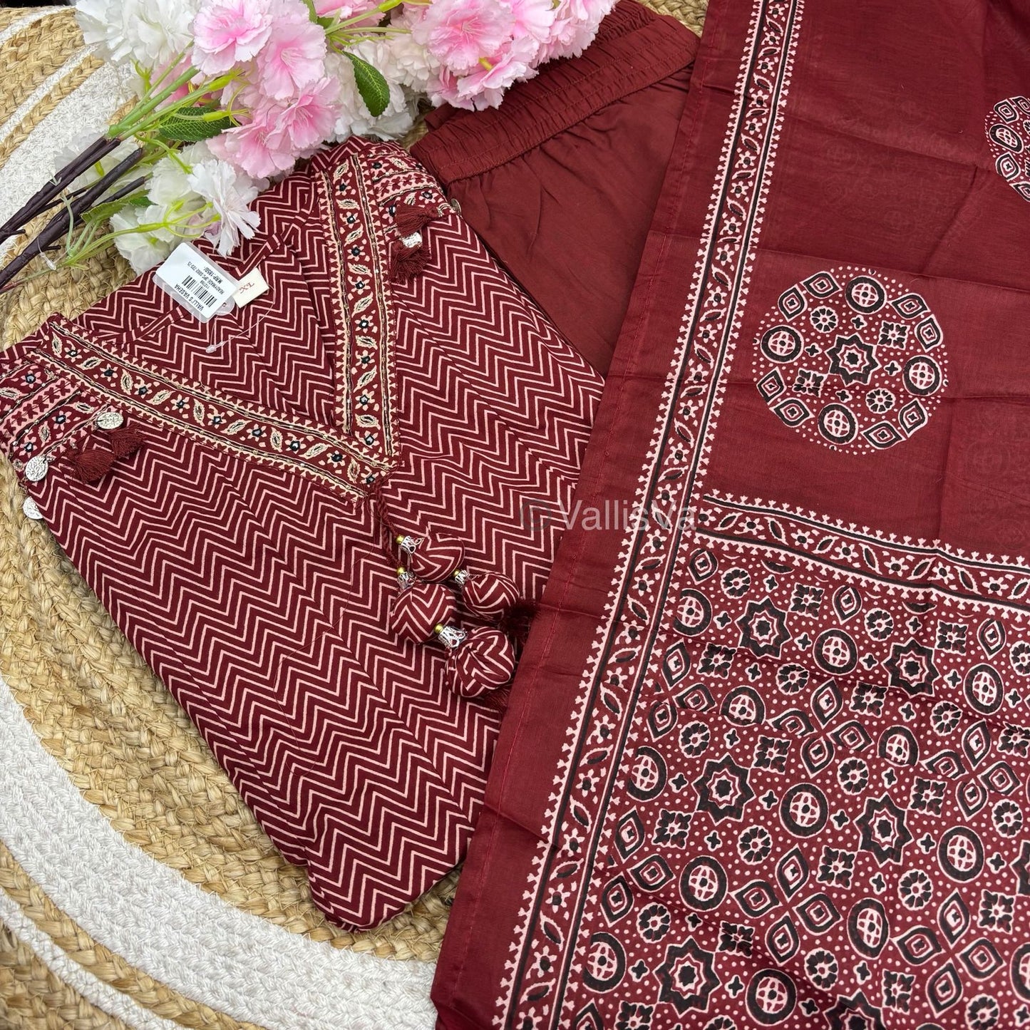 Readymade 3pc Set - Zig Zag Pattern - VVRMS003