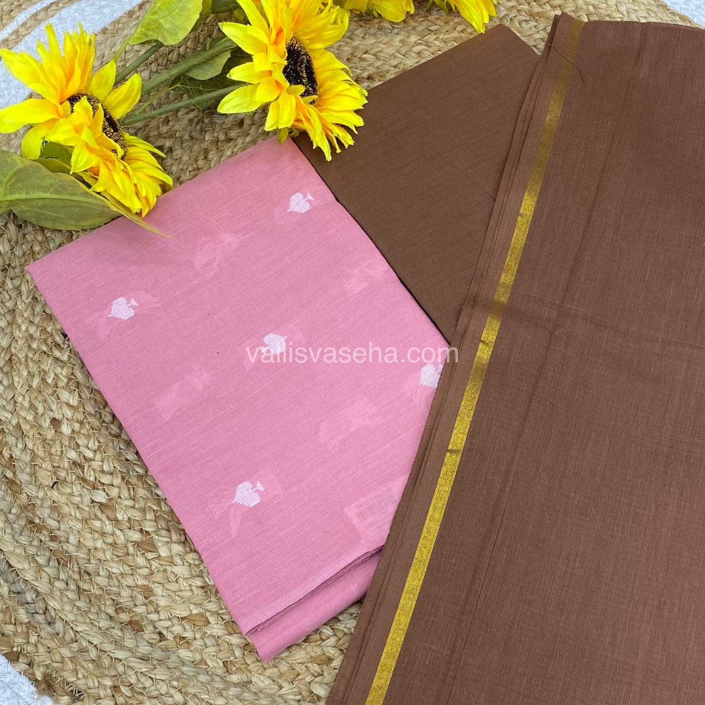 Salwar Material - Pure Cotton - Jacquard Design Set - VVJSM001 - 108275