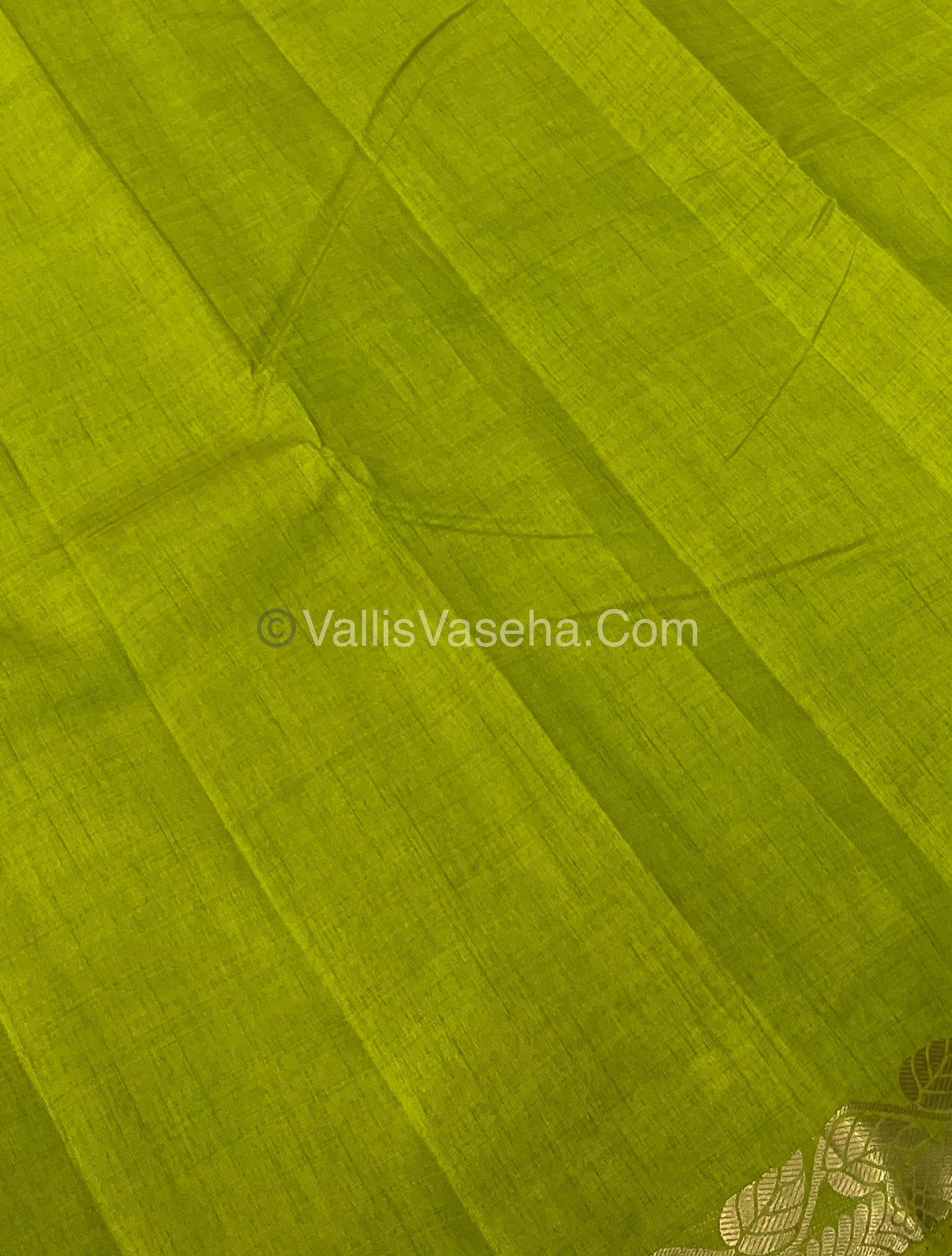 Semi Tussar Silk - Mehandhi Green Shade - VVSTS003