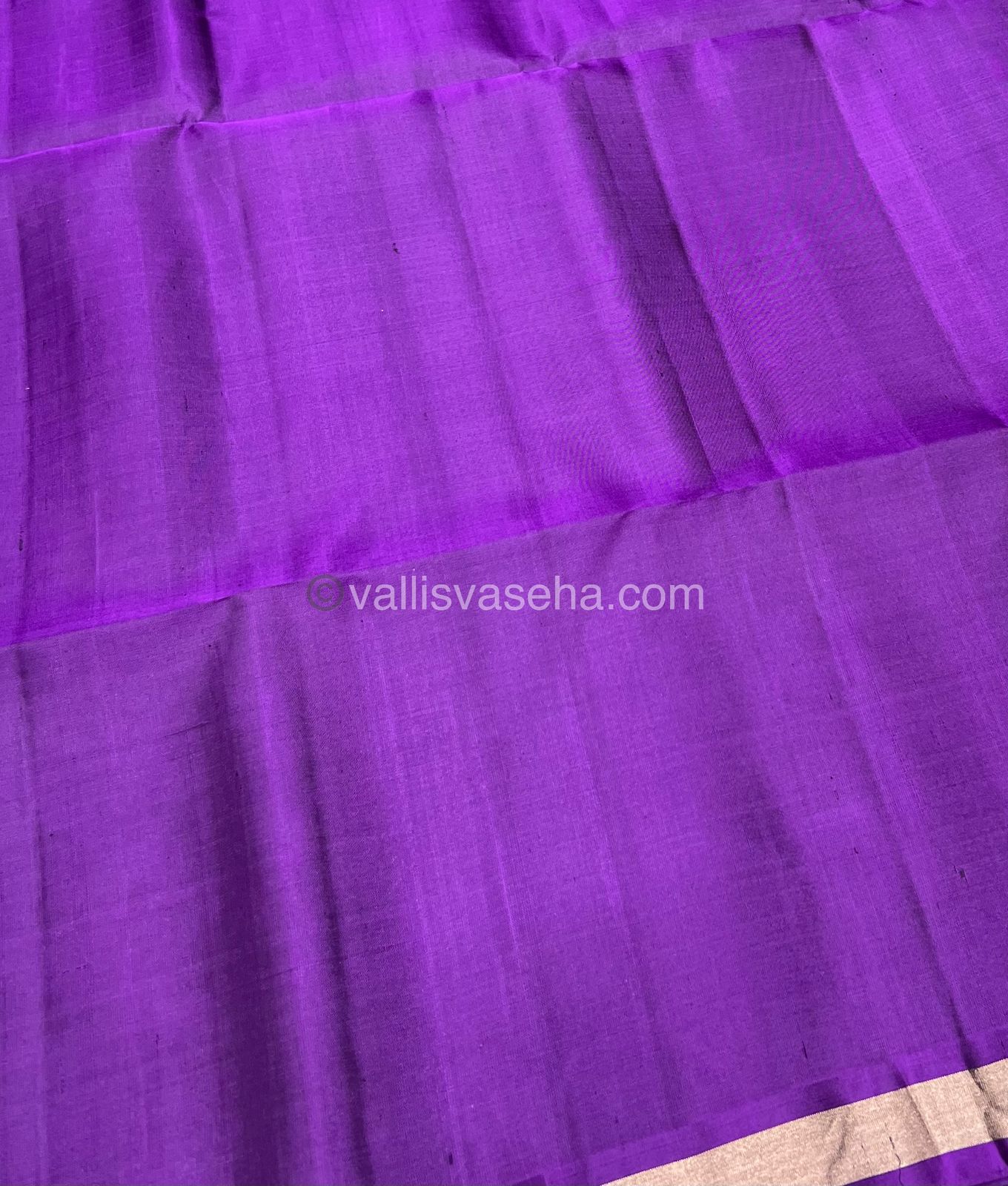 Pure Soft Silk Saree -Half Gold Zari Border - VVPSS032