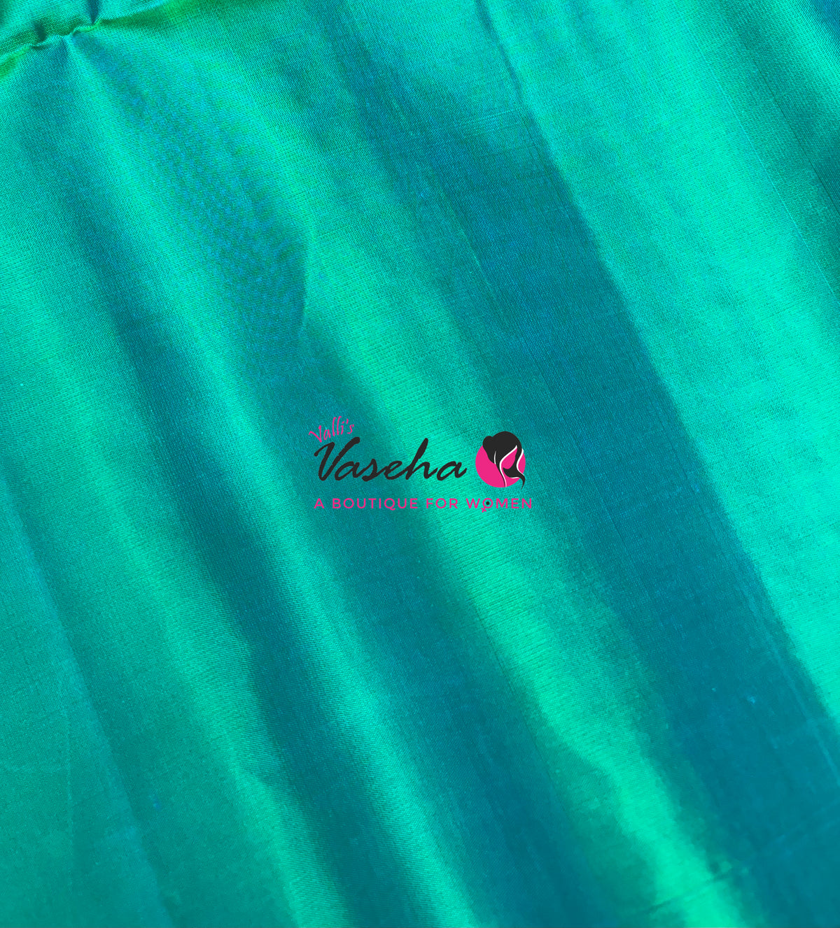 Pure Soft Silk Saree - Border Less - Pink & Dual Tone Green Combo - VVPSS112