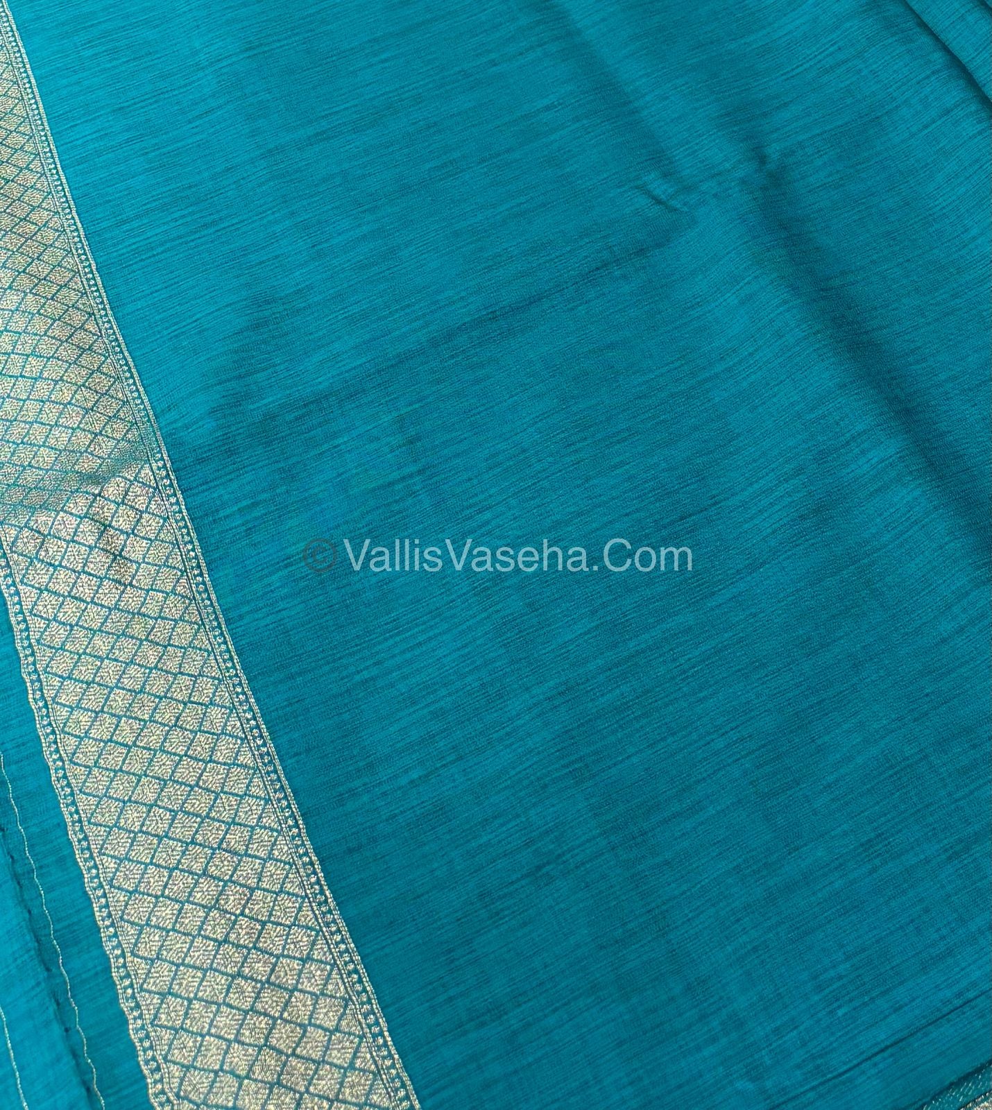 Banarasi - Heritage Silk - Semi Kathan Silk - Ramar Blue Shade - VVBHS007