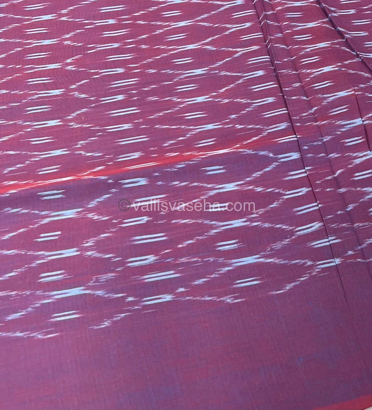 Ikkat Mercerised Cotton Saree - VVIKS001