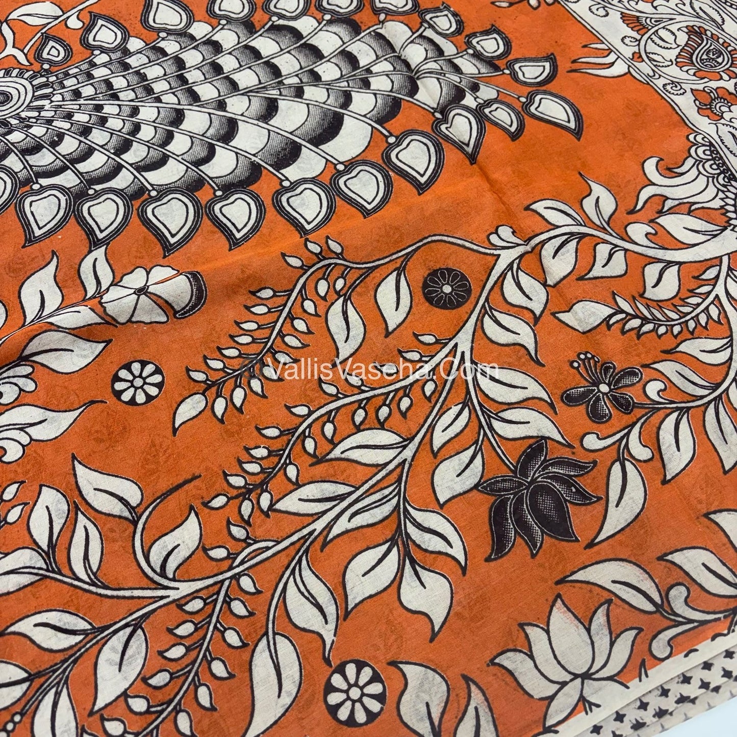 Pure Kalamkari Cotton Saree - VVPKC002