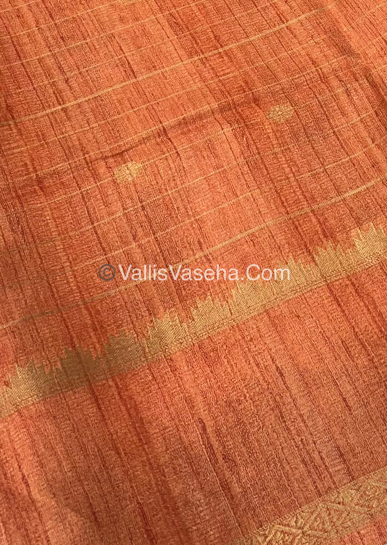 Semi Chanderi Saree - checks pattern - VVSCS004