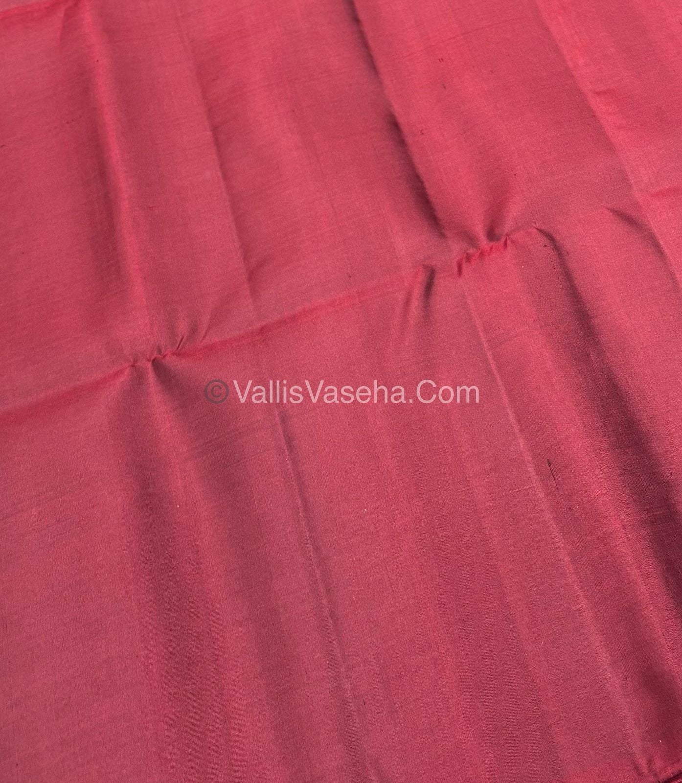 Pure Soft Silk Saree - Border Less - Maroon Shade - Multi Color Zari Weaving - VVPSS055