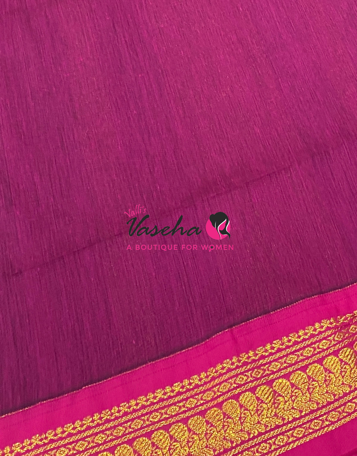 Kalyani Cotton Saree - Purple With Pink Shade - VVKC002