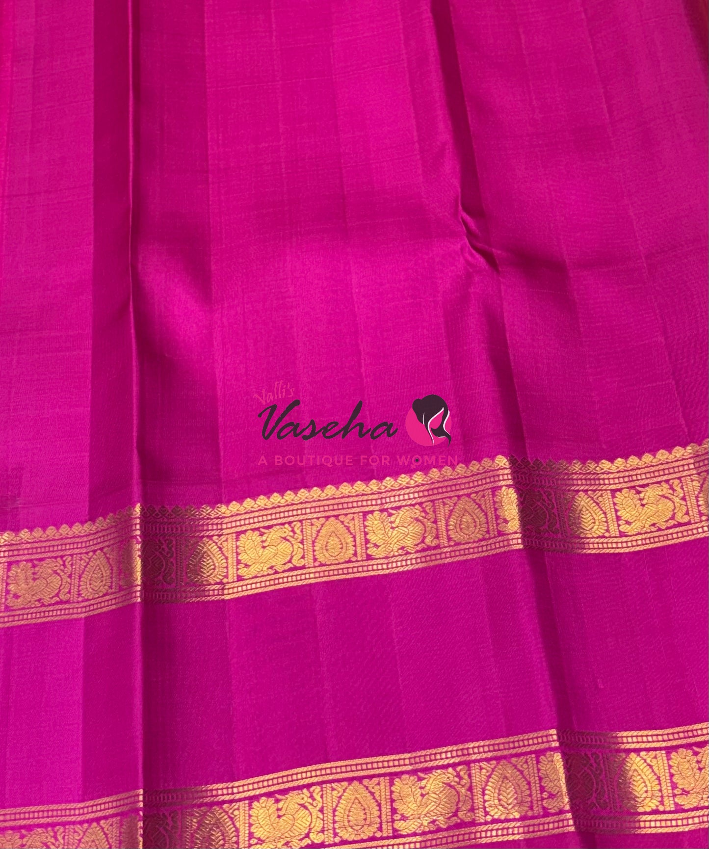 Pure Vintage Korvai Kanchipuram Silk Saree - Yellow & Pink Combo - VVPS081