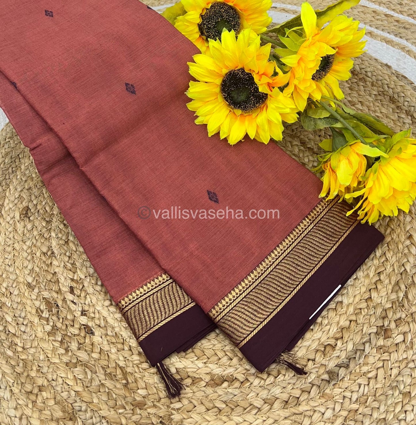 Kanchi Cotton Saree - Butta Design VVKCS008