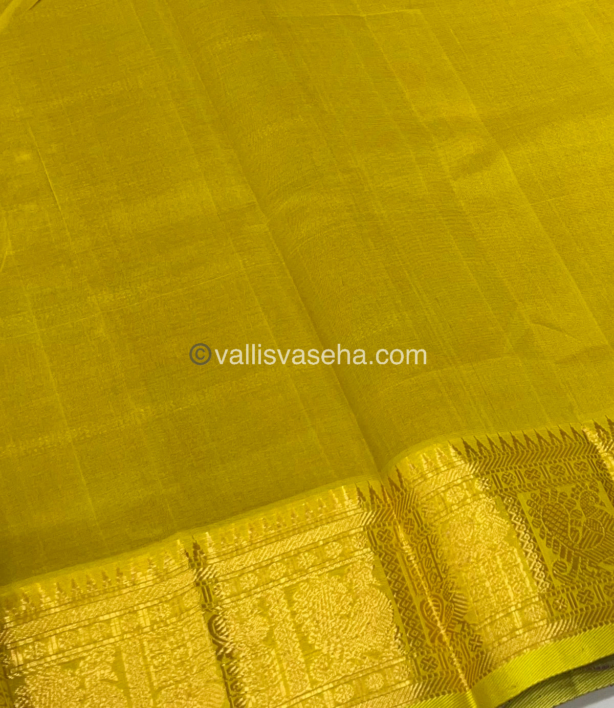 Pure Silk Cotton Saree - Mayil & Chakkaram Design - Purple With Lemon Yellow Combo -VVMC003