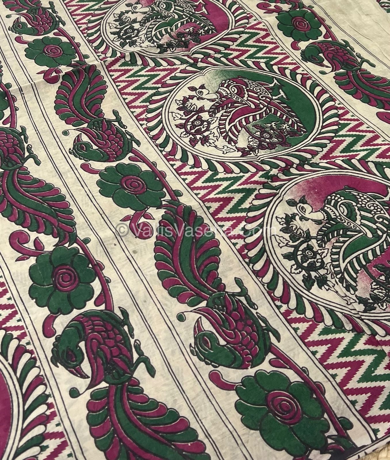 Pure Kalamkari Cotton Saree - VVPKC002