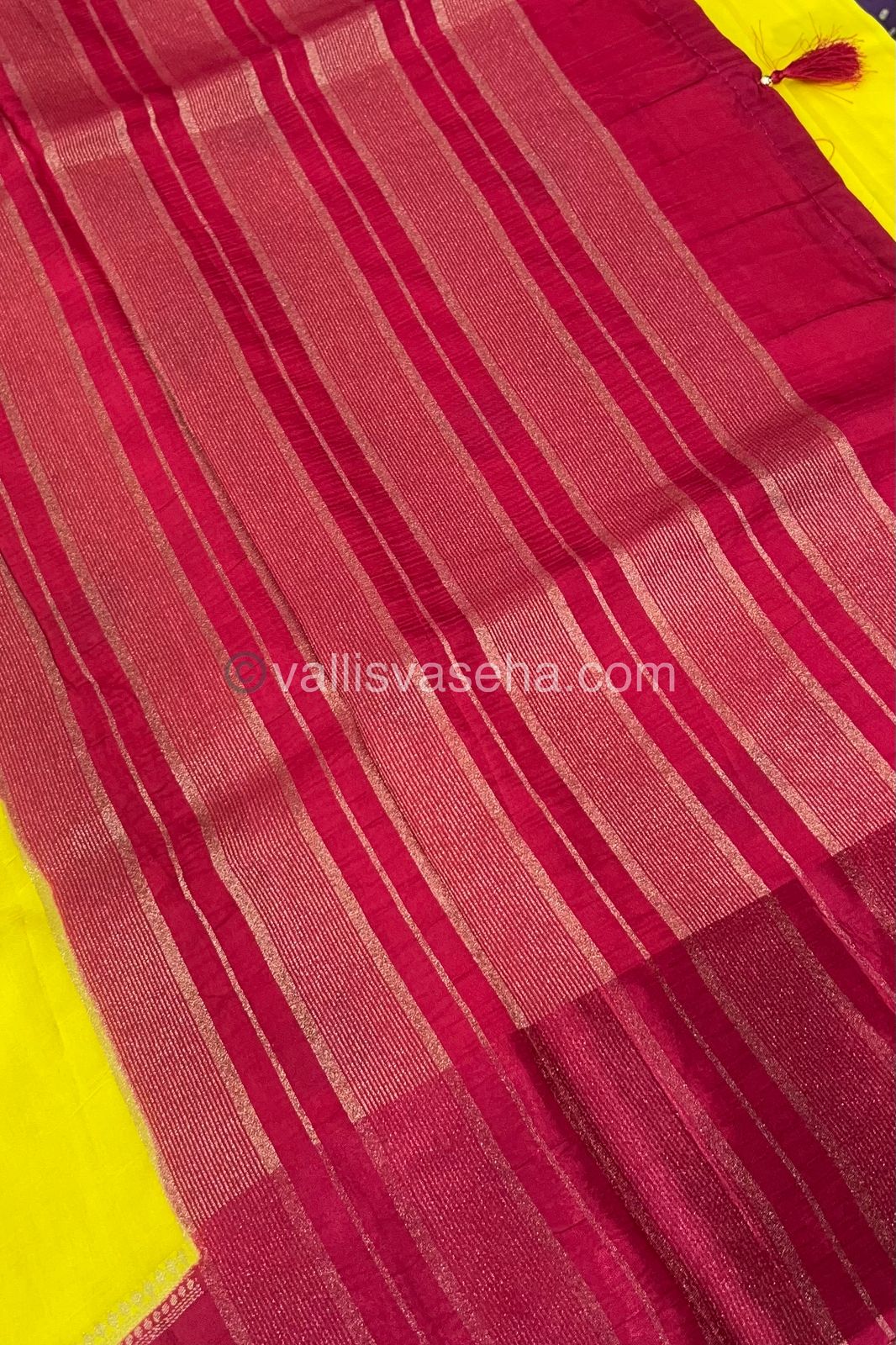 Russian Viscose - Premium Viscose Saree - Retta Petta Border- VVRVS002