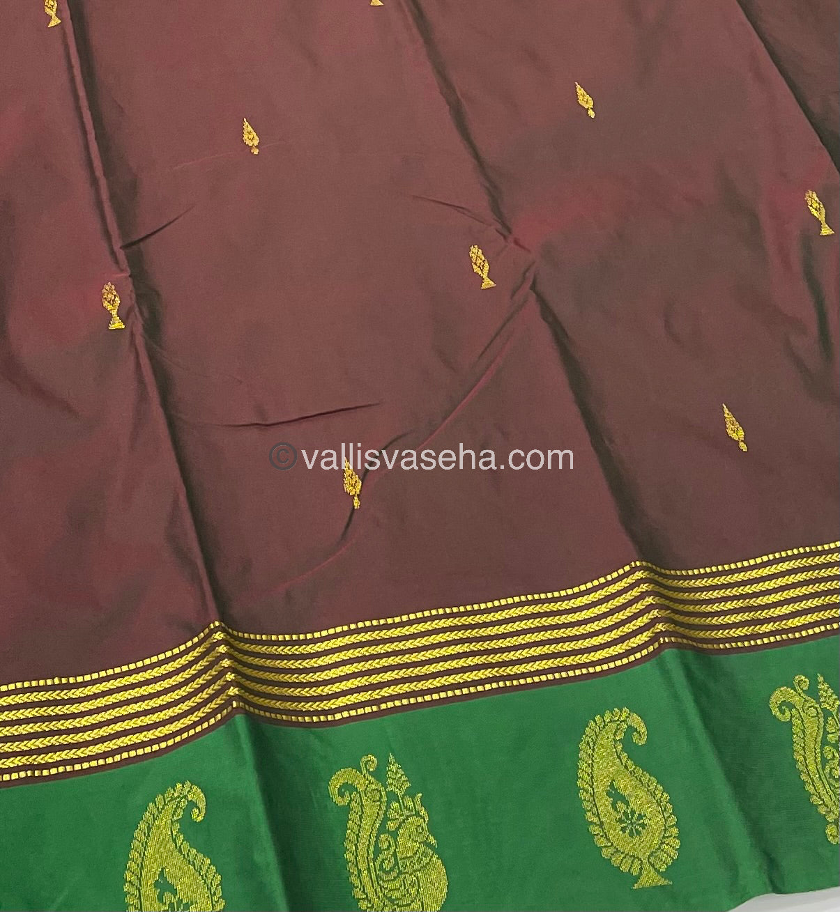 Semi Silk Saree - Kanchi Pattu Style - VVSSS004
