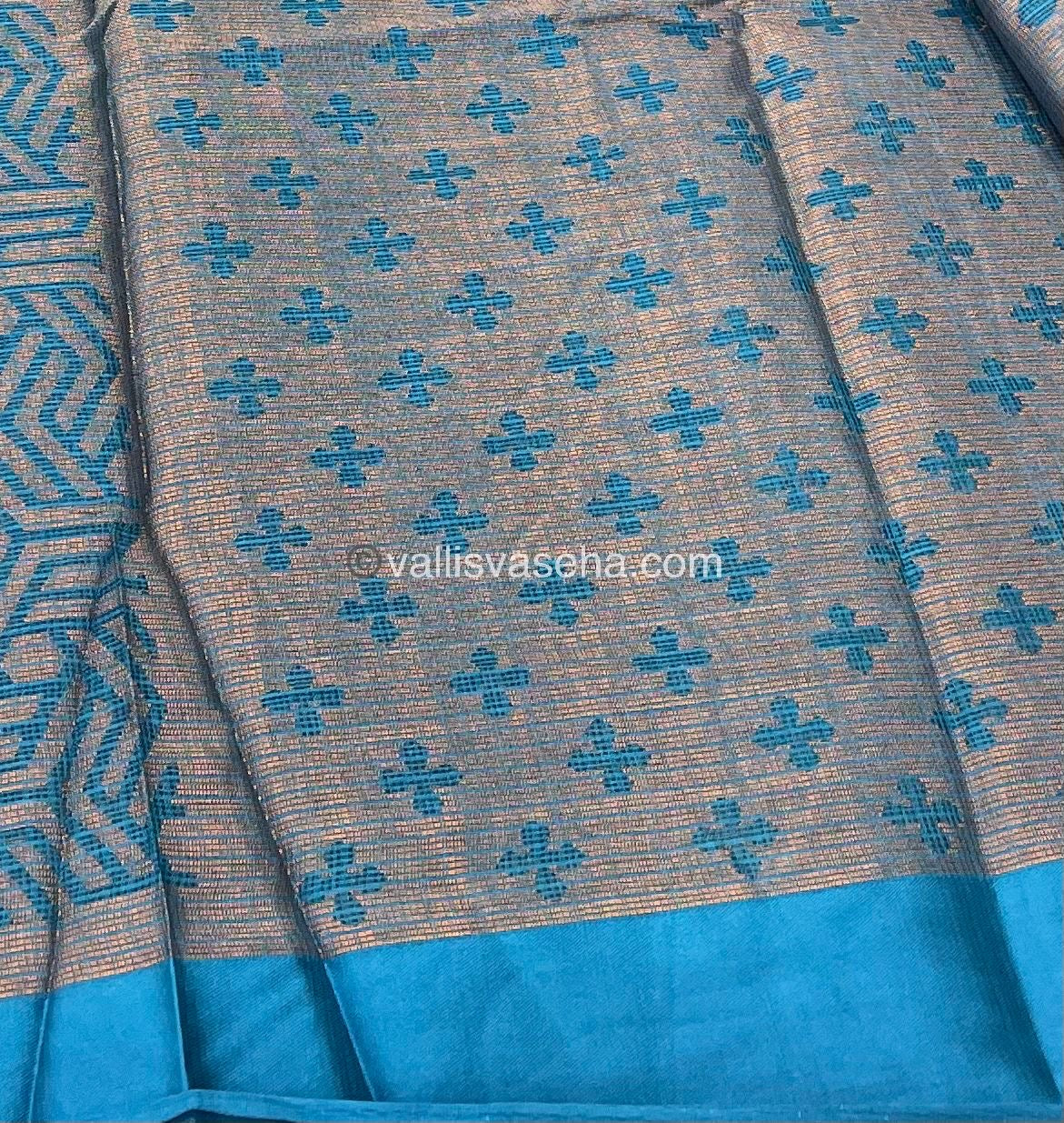 Mixed Cotton Brasso Saree - VVBS001