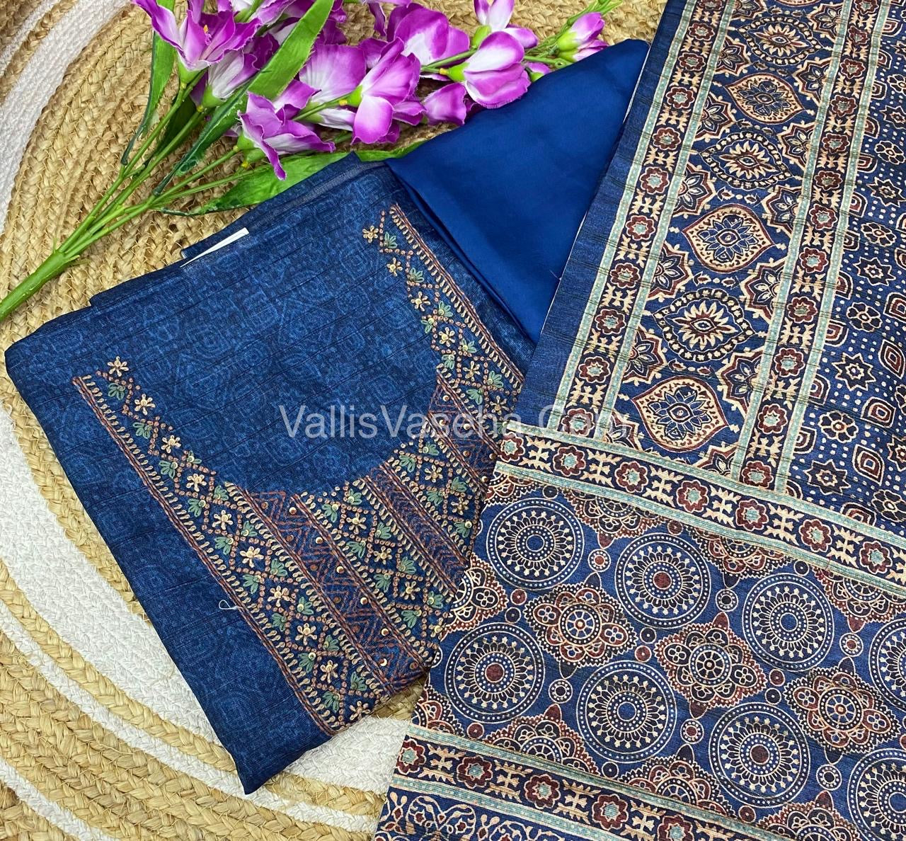 Tussar Silk Salwar Material | VVUSM009