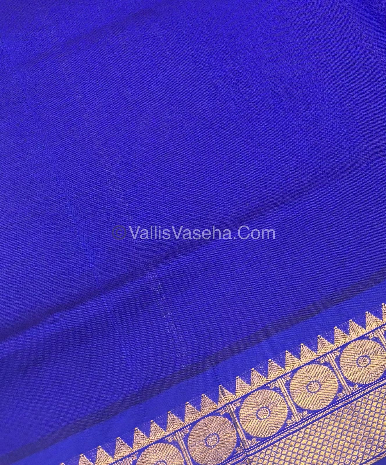 Semi Silk Cotton Saree - Purple With Blue Shade - VVSSC005