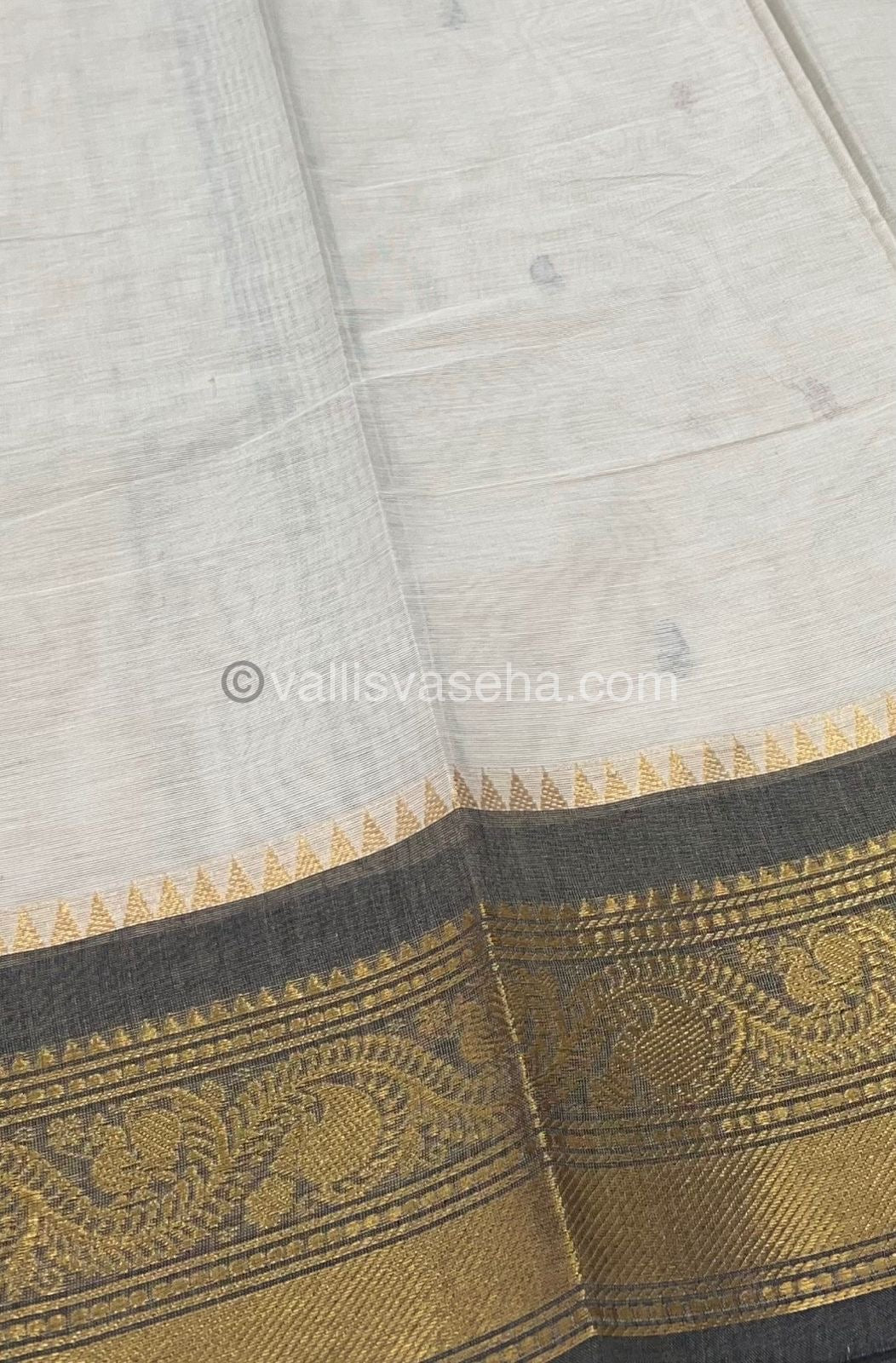 Kanchi Cotton Saree - Butta Design VVKCS008