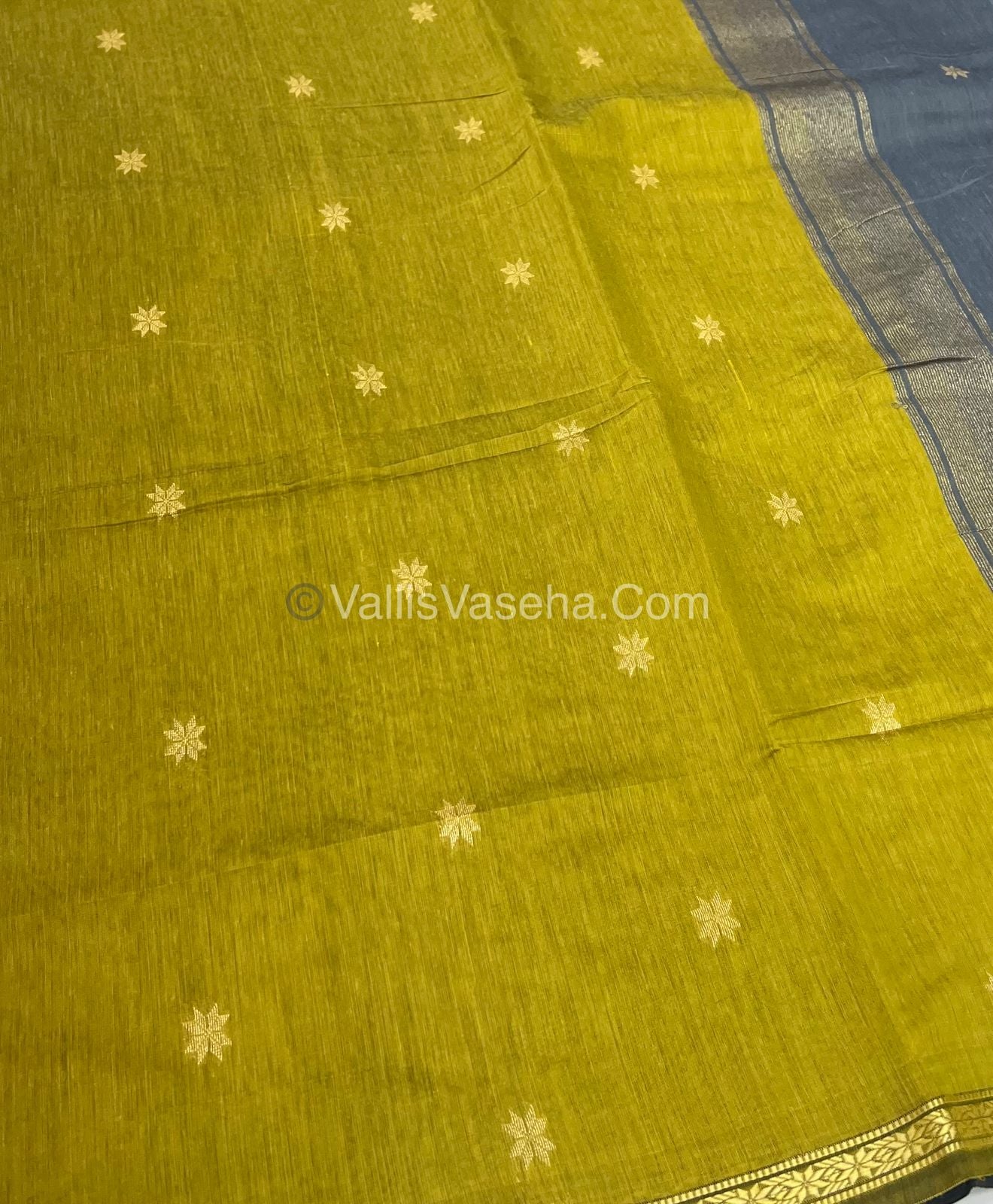 Semi Maheshwari Silk Cotton Saree - VVMSC002