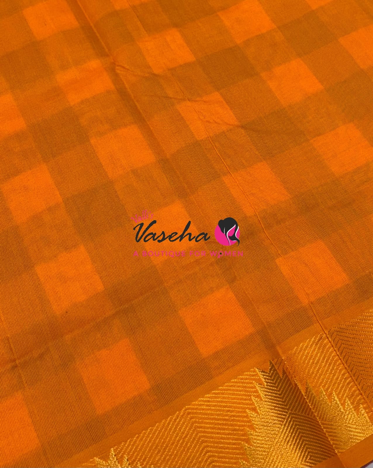 Semi Silk Cotton Saree | Pazhum Pazhamum Checks Design |VVSSC011